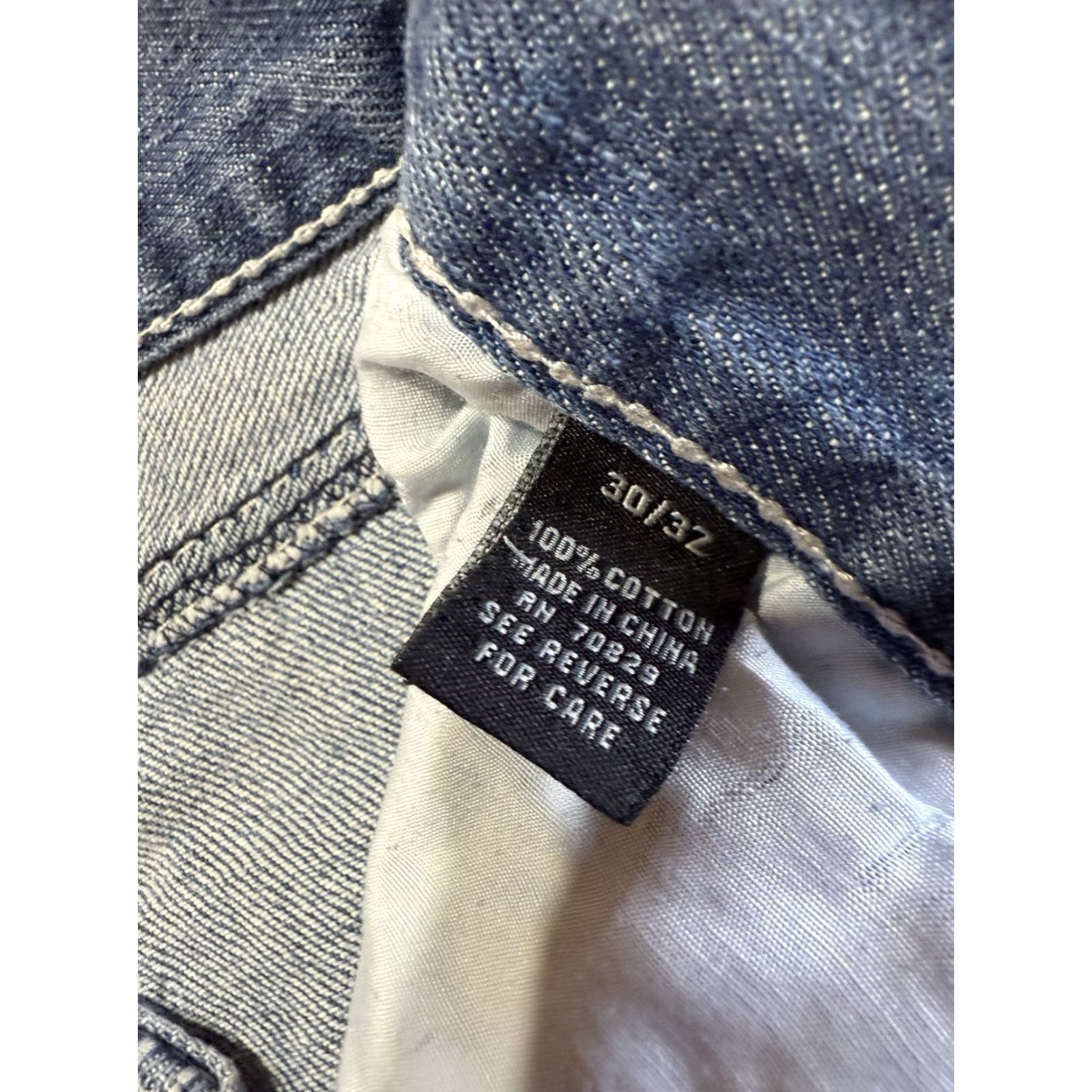 Denime Black Jeans Men Size 30 Blue Denim 30X32 Slim Straight Low Rise Size US 30 / EU 46 - 6 Thumbnail
