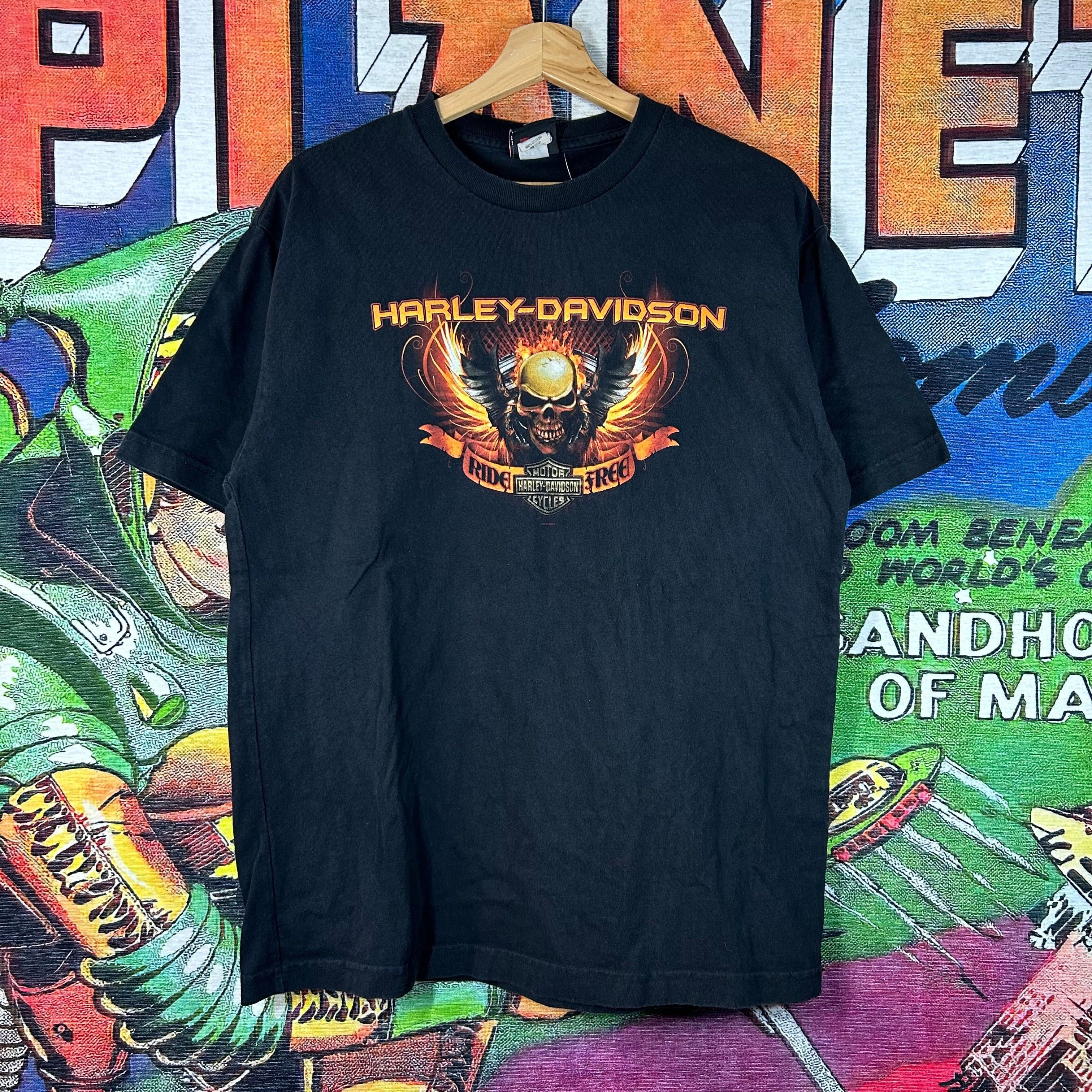 Harley Davidson Y2K Harley Davidson Beaumont Texas Tee Size Large Size US L / EU 52-54 / 3 - 1 Thumbnail