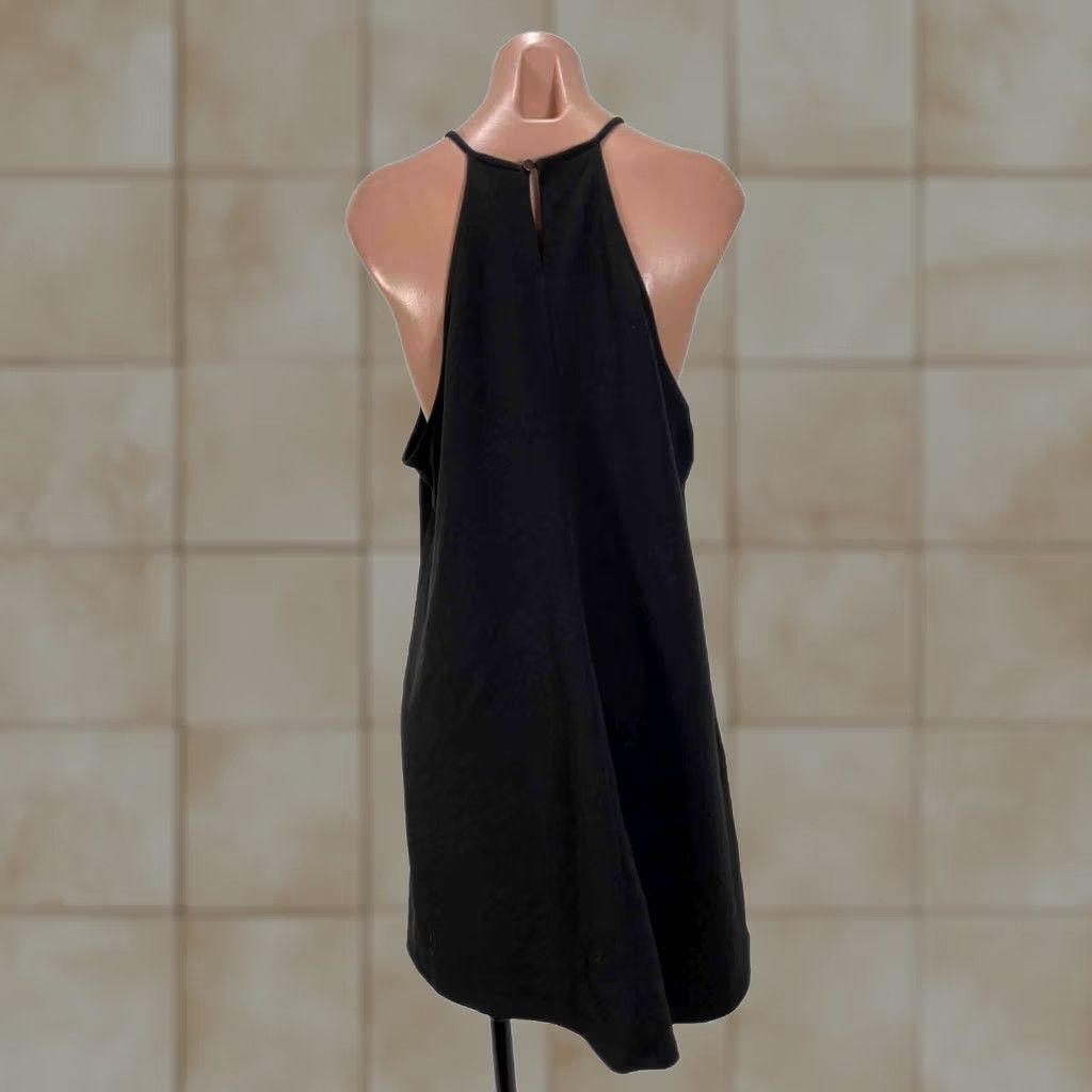 Forever 21 FOREVER 21 Dress Womens 2X Black Sleeveless Strappy Halter Fit Flare Mini Pullover