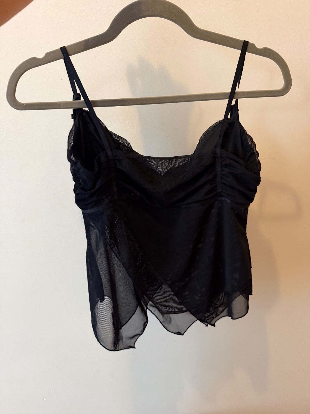 Other Tiger Mist Shaye Black Sheer Mesh Spaghetti Strap Top Medium Size M / US 6-8 / IT 42-44 - 4 Thumbnail