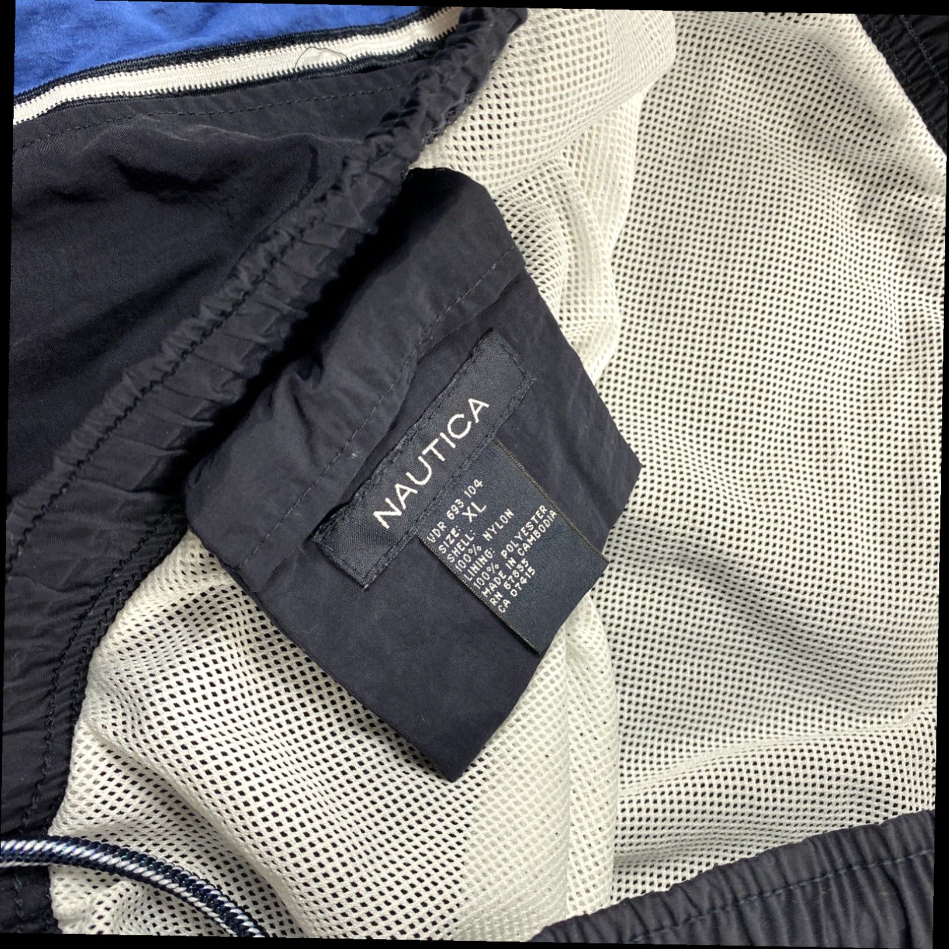 Nautica Nautica Mens XL Swim Trunks Board Shorts Mesh Liner Blue White Sailboat Print Size US 36 / EU 52 - 4 Thumbnail