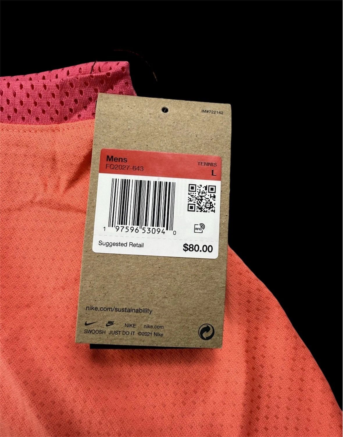 Nike Nike NikeCourt Slam Men's Dri-FIT Tennis Tank Top FQ2027-643 Size US L / EU 52-54 / 3 - 5 Thumbnail