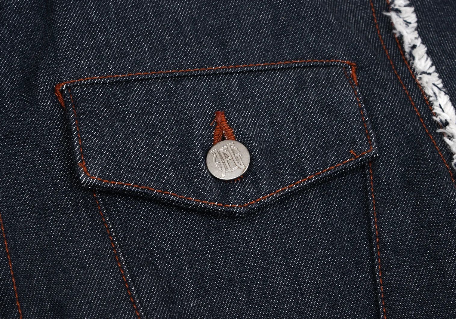 Jean Paul Gaultier Frayed Denim Trucker Jacket in Indigo 50 Size US M / EU 48-50 / 2 - 7 Thumbnail