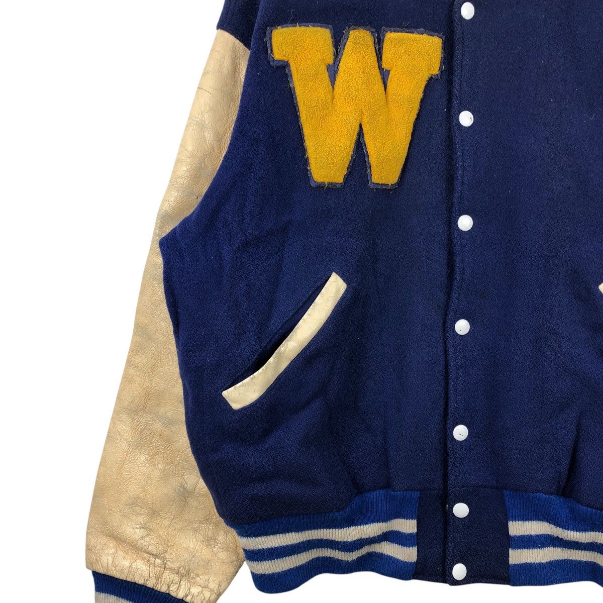 Vintage Vintage 80s THE WIDICK CO Kansas Usa Varsity Bomber Jacket Size US XL / EU 56 / 4 - 5 Thumbnail