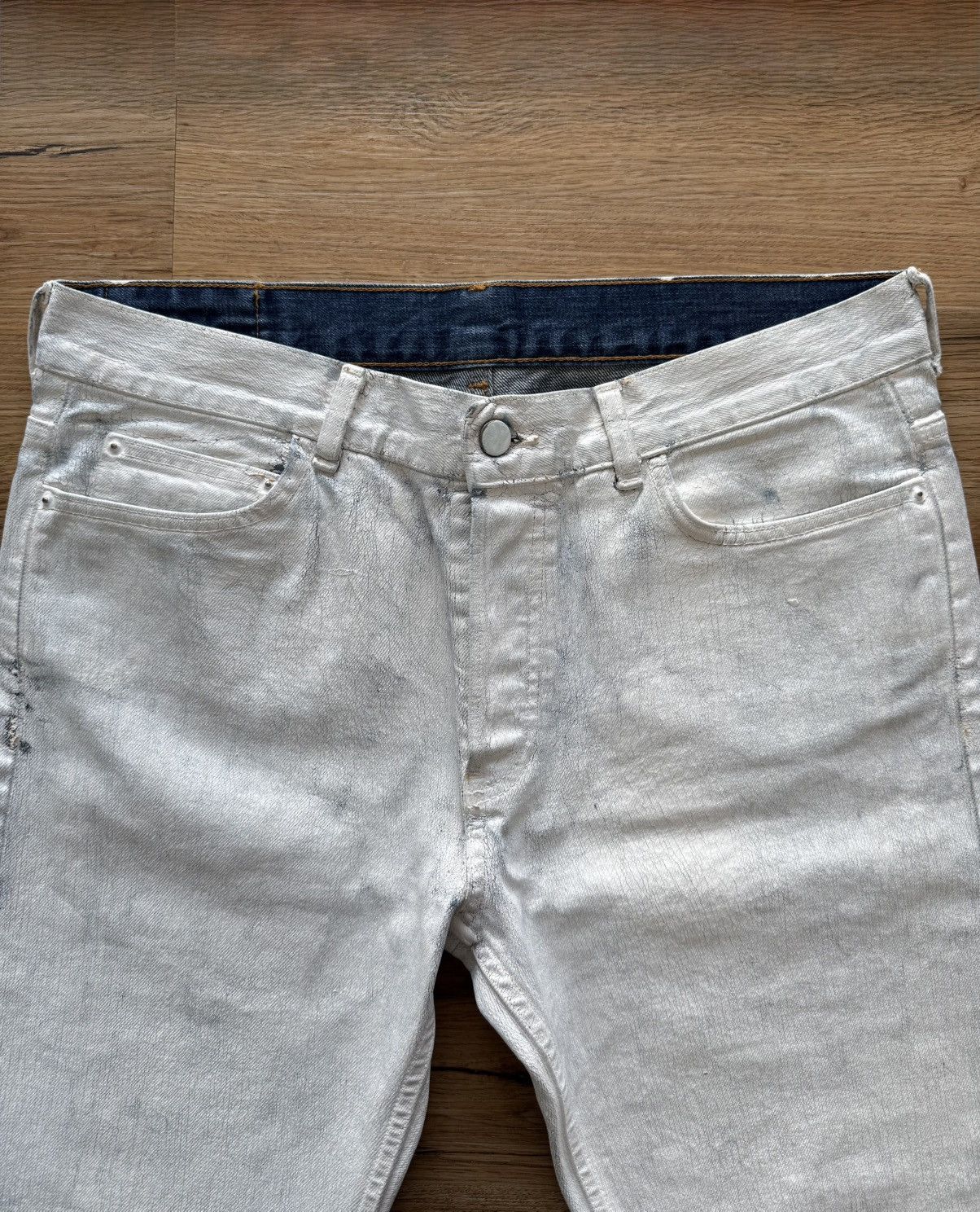 H&M × Maison Margiela Maison Margiela x H&M Painted Denim Size US 33 - 3 Thumbnail