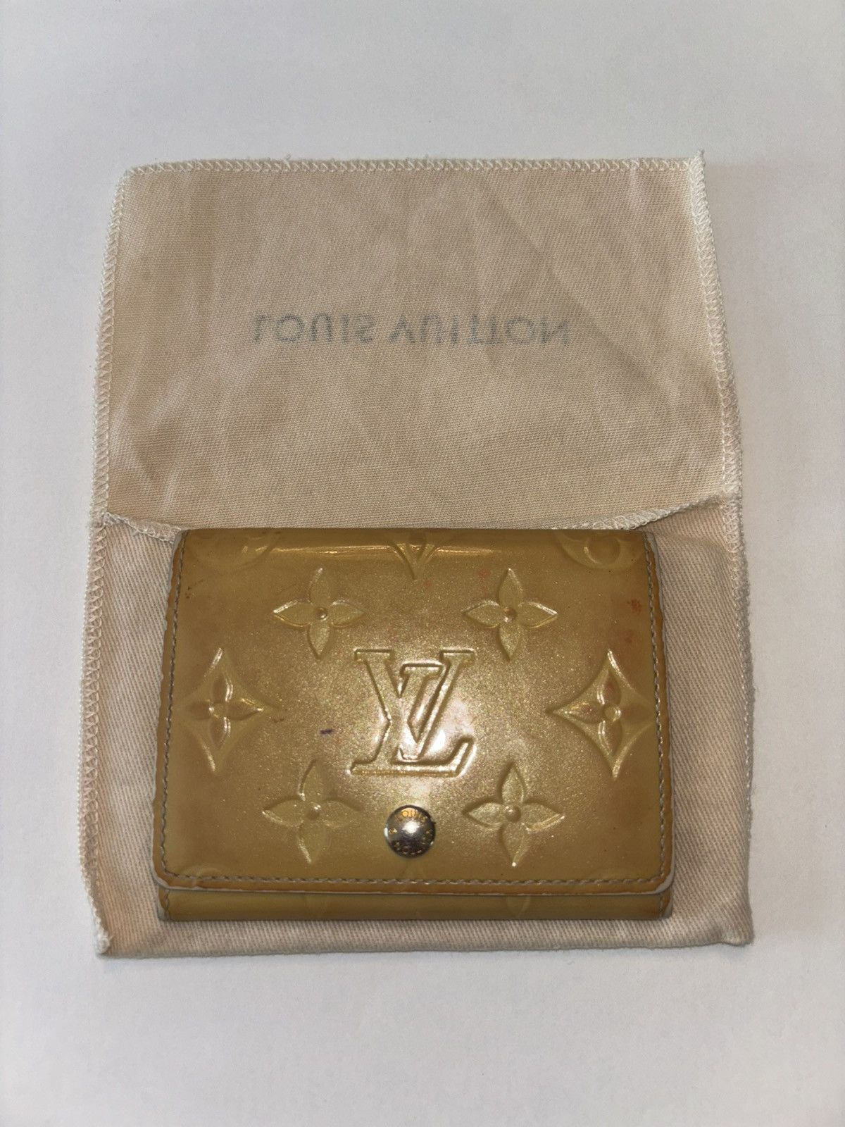 Louis Vuitton Louis Vuitton Vernis Yellow Card Case Size ONE SIZE - 7 Thumbnail