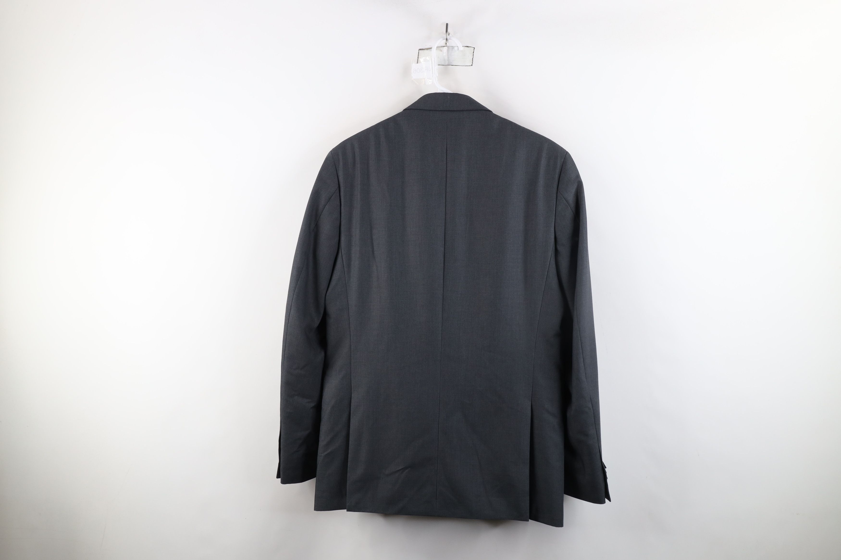 Kenneth Cole × Vintage Kenneth Cole Reaction Blazer Suit Coat Jacket Sharkskin Gray Size US L / EU 52-54 / 3 - 13 Thumbnail