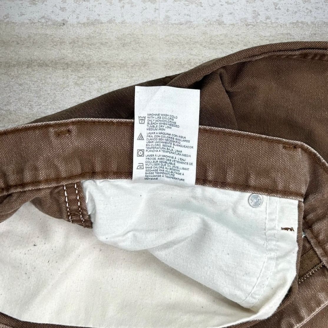 Dickies Vintage 90s Dickies Carpenter Pants 36x34 Baggy Wide Brown Size US 36 / EU 52 - 5 Thumbnail