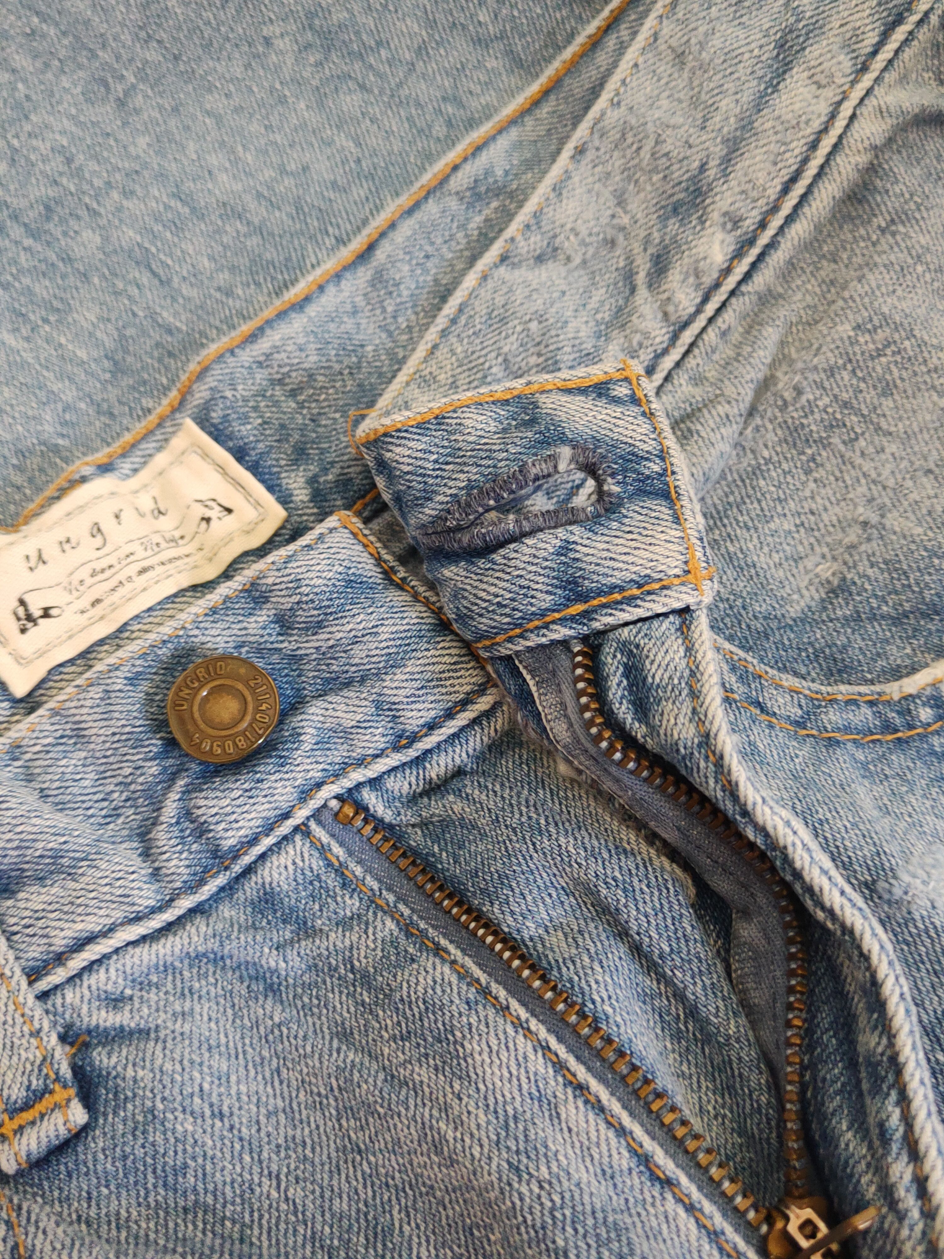 Japanese Brand Ingrid Blue Distressed ripped vintage Denim #S1545 Size US 29 - 13 Thumbnail