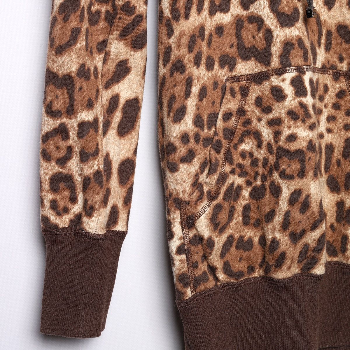 Dolce & Gabbana Dolce Gabbana Vintage Leopard Camo Printed Hoodie Size XS / US 0-2 / IT 36-38 - 6 Thumbnail