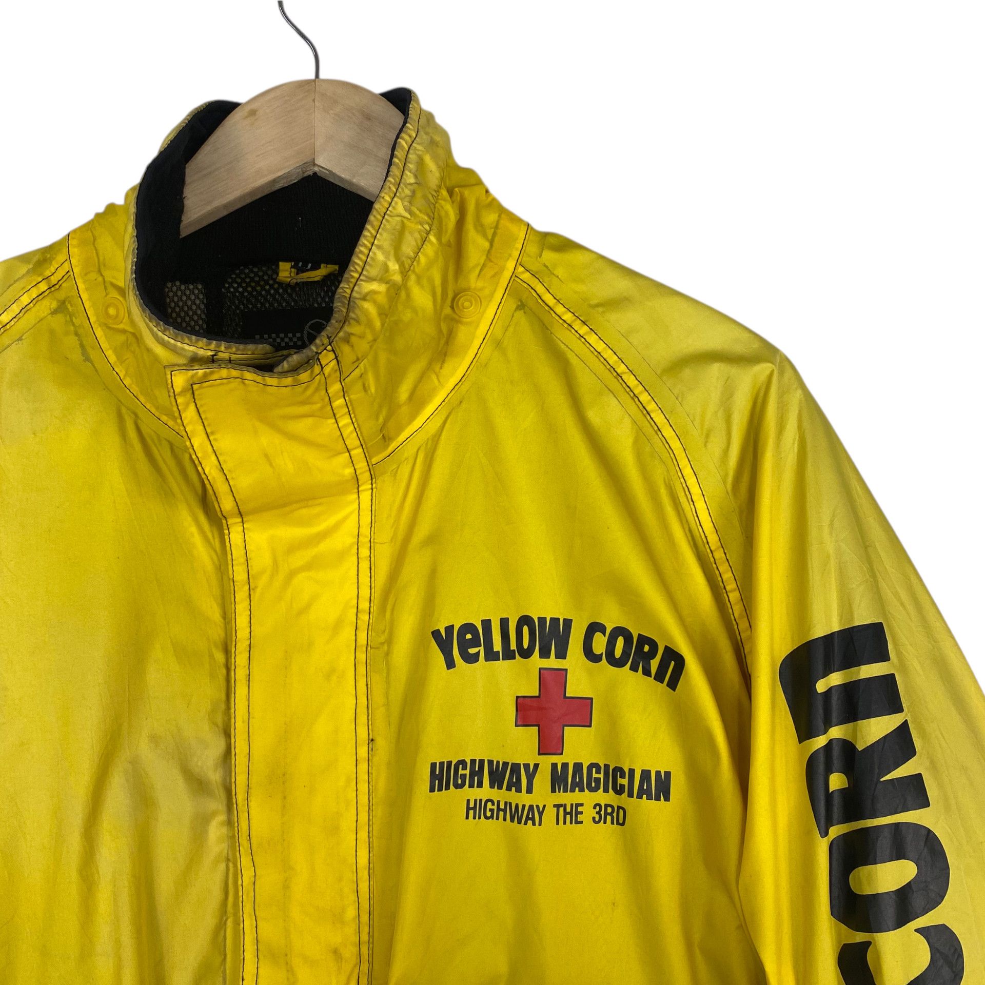 Kadoya 💥YELLOW CORN UTILITY RACING BIKER JACKET Size US XL / EU 56 / 4 - 5 Thumbnail