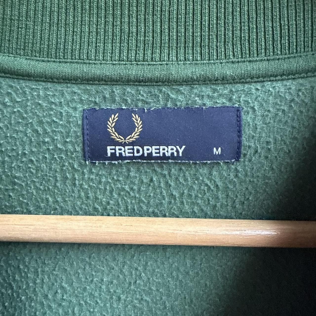 Fred Perry Fred Perry Fleece Sweatshirt Green Vintage Size US L / EU 52-54 / 3 - 5 Thumbnail