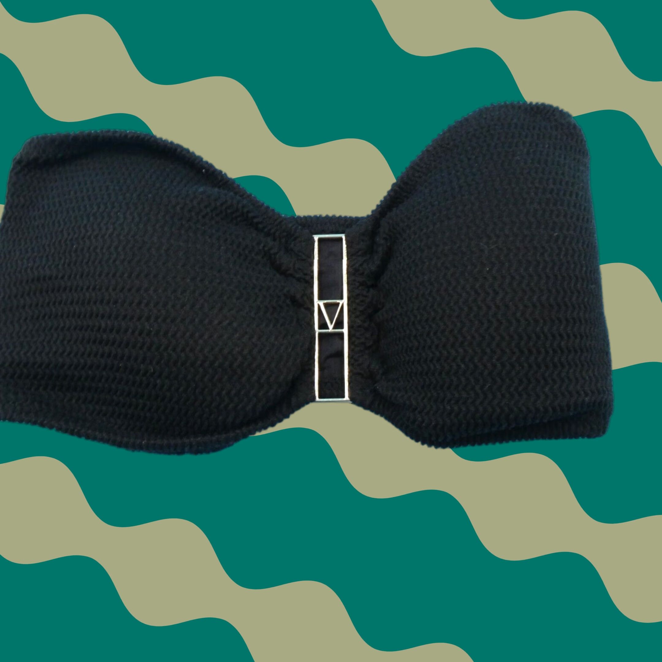 Victoria's Secret Bikini Top - The Wave Stretch - Black - XL - Padded - Quick Dry - Strapless - DD Cup - Beach Swimwear - Women - VS