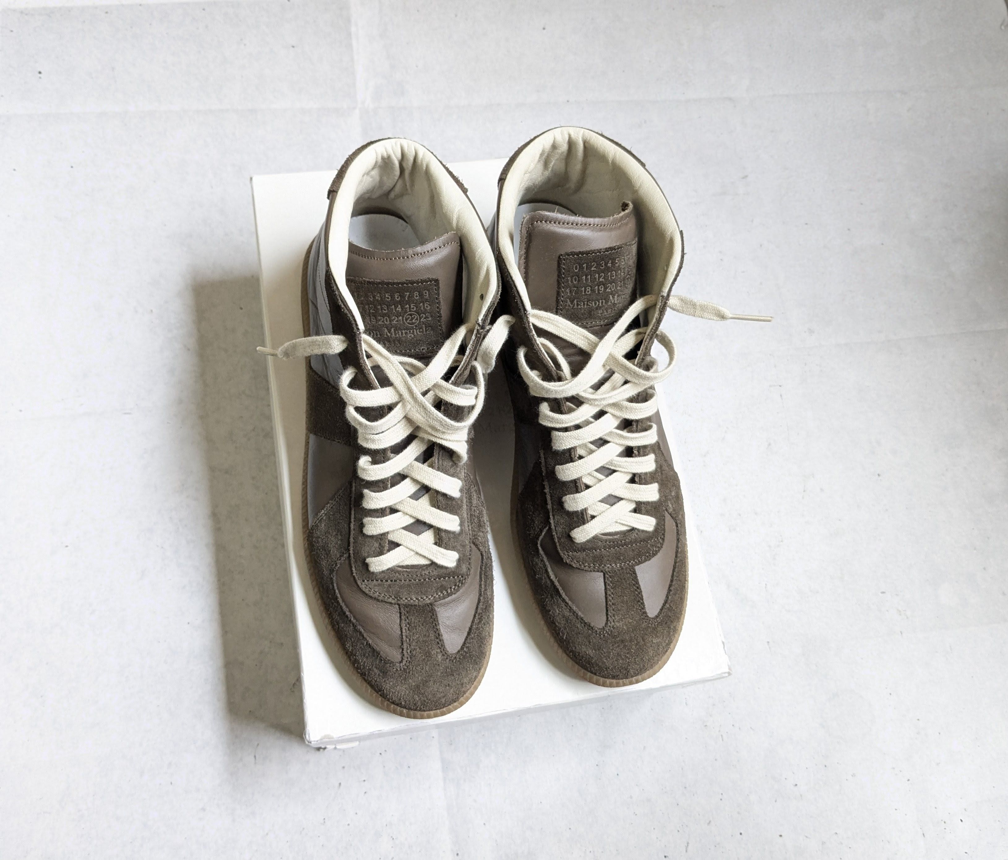 Maison Margiela Hi top chocolate brown Margiela Gats 10 43 Size US 10 / EU 43 - 4 Thumbnail