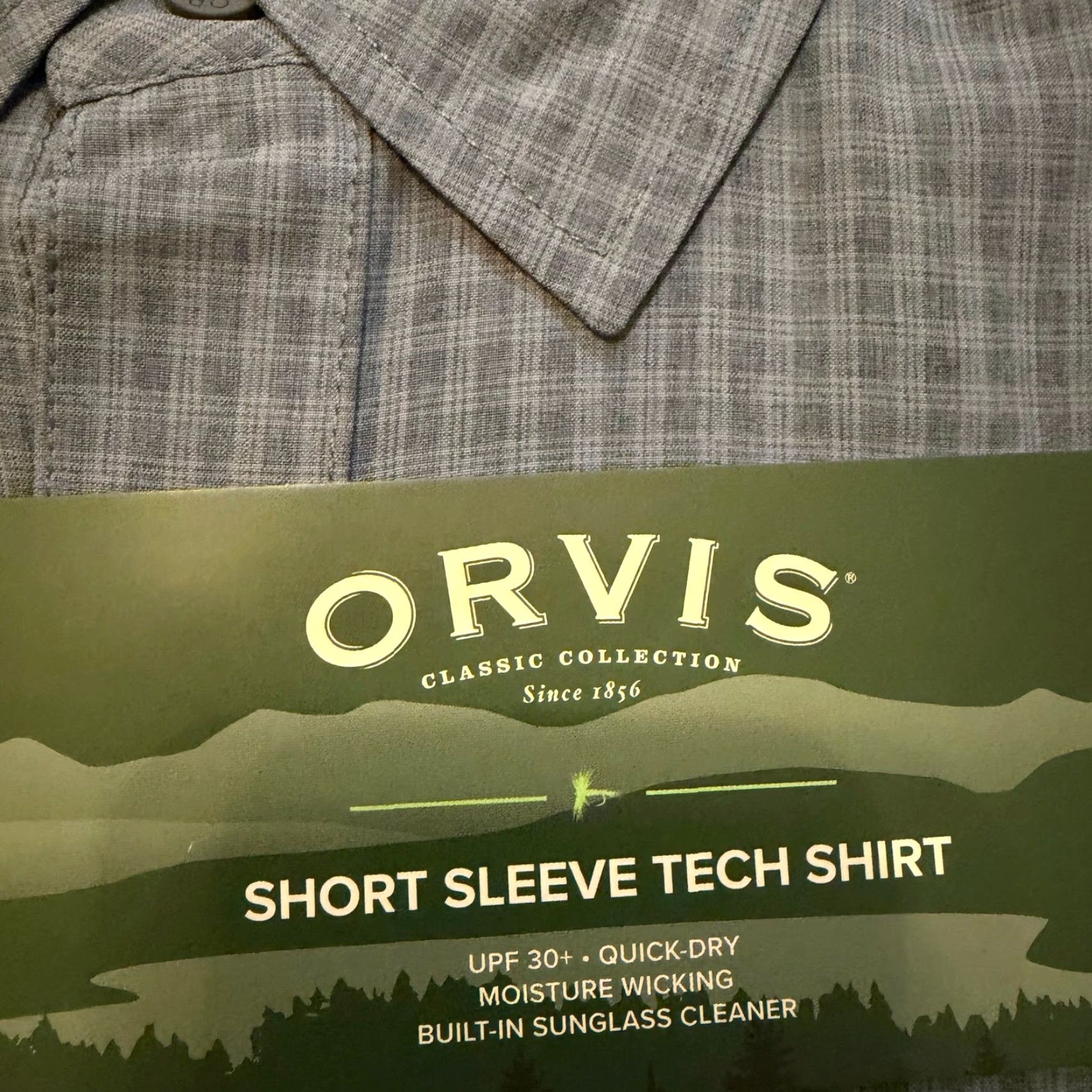 Orvis Orvis Classic Tech Shirt Short Sleeve Green Plaid Mens Medium NWT Size US M / EU 48-50 / 2 - 3 Thumbnail