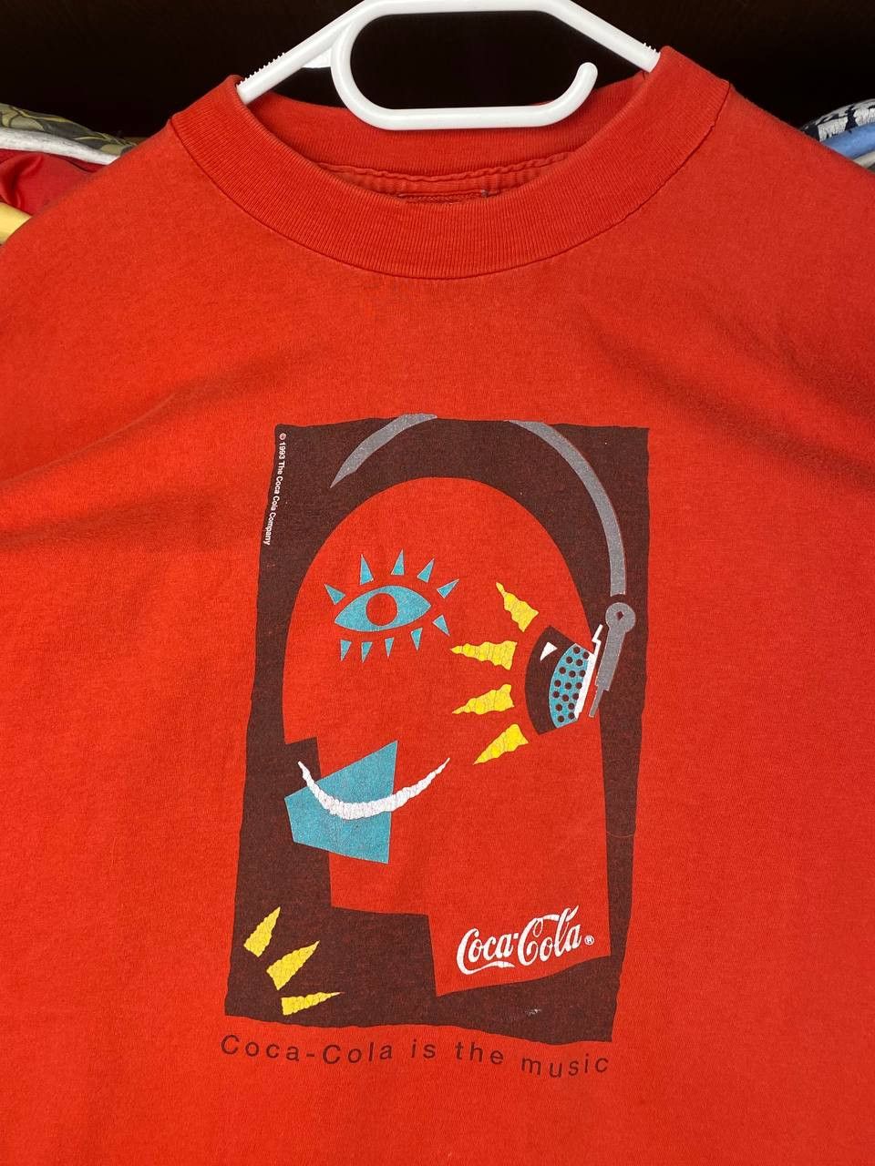Coca Cola Vintage Coca Cola Is The Music 1993 Promo Graphic Tee Size US XL / EU 56 / 4 - 6 Thumbnail