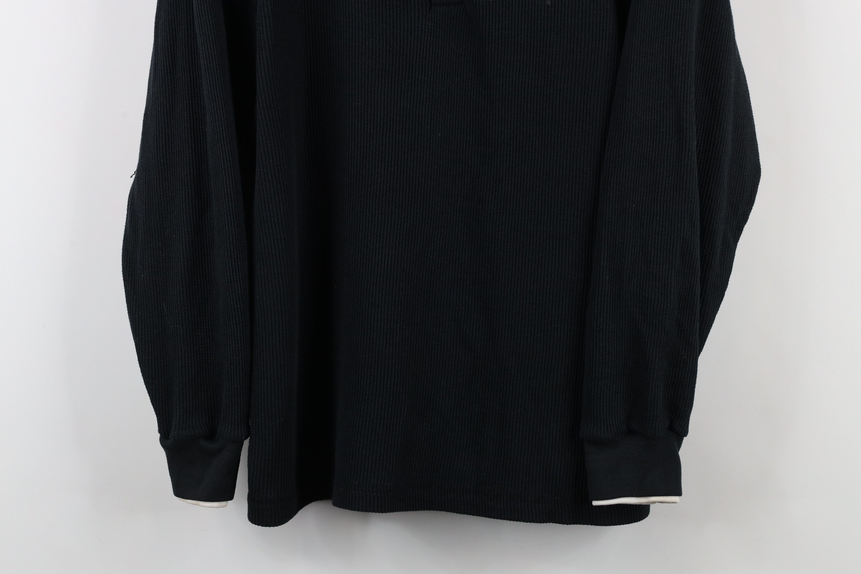 Vintage Vintage 90s Streetwear Layered Waffle Knit Henley T-Shirt Size L / US 10 / IT 46 - 3 Thumbnail