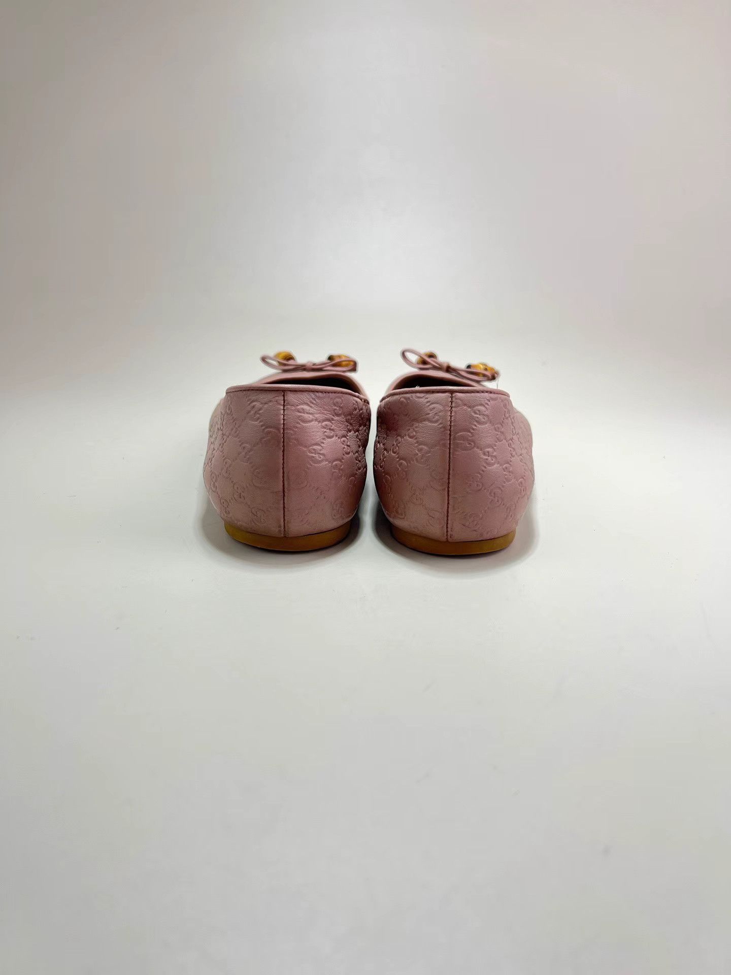 Gucci GUCCI Pink GG Logo Flat Shoes Size US 7 / IT 37 - 3 Thumbnail