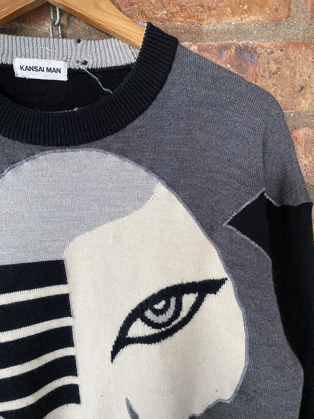 Kansai Yamamoto 1990s iconic Kansai Yamamoto David bowie eye knit Size US L / EU 52-54 / 3 - 5 Thumbnail