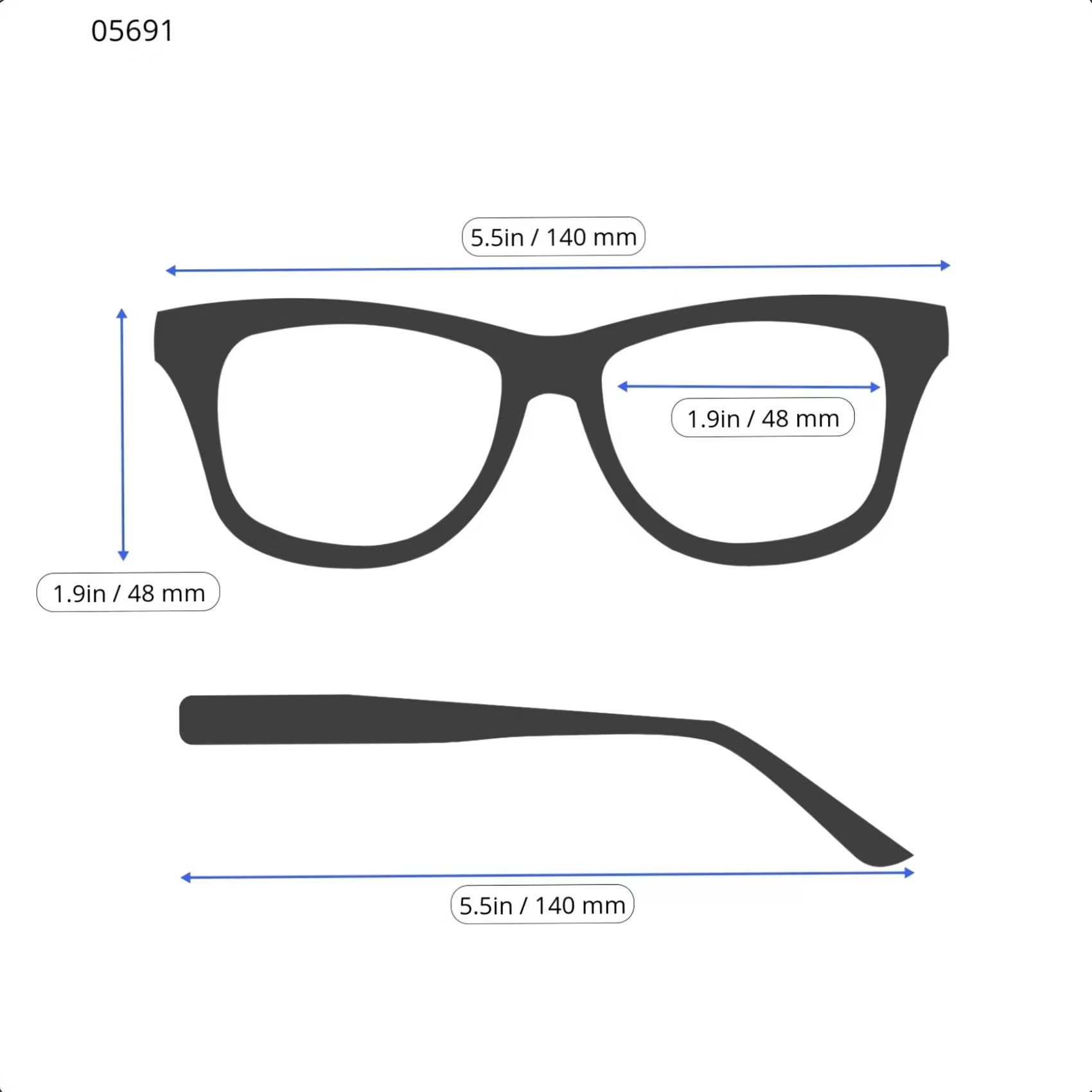 Suitsupply Suitsupply Lumiere Glasses Men's ONE SIZE Patterned Brown Logo Without Lenses Size ONE SIZE - 3 Thumbnail