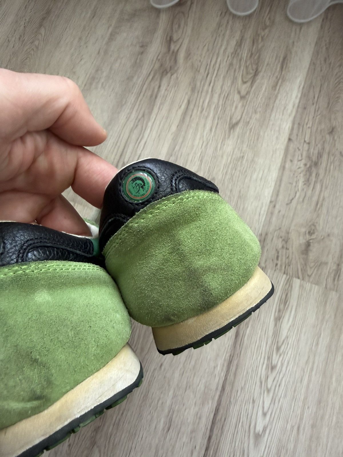 Diesel Vintage Diesel 978 Archive Runner Sneakers Green Y2K Nylon Size US 10.5 / EU 43-44 - 12 Thumbnail
