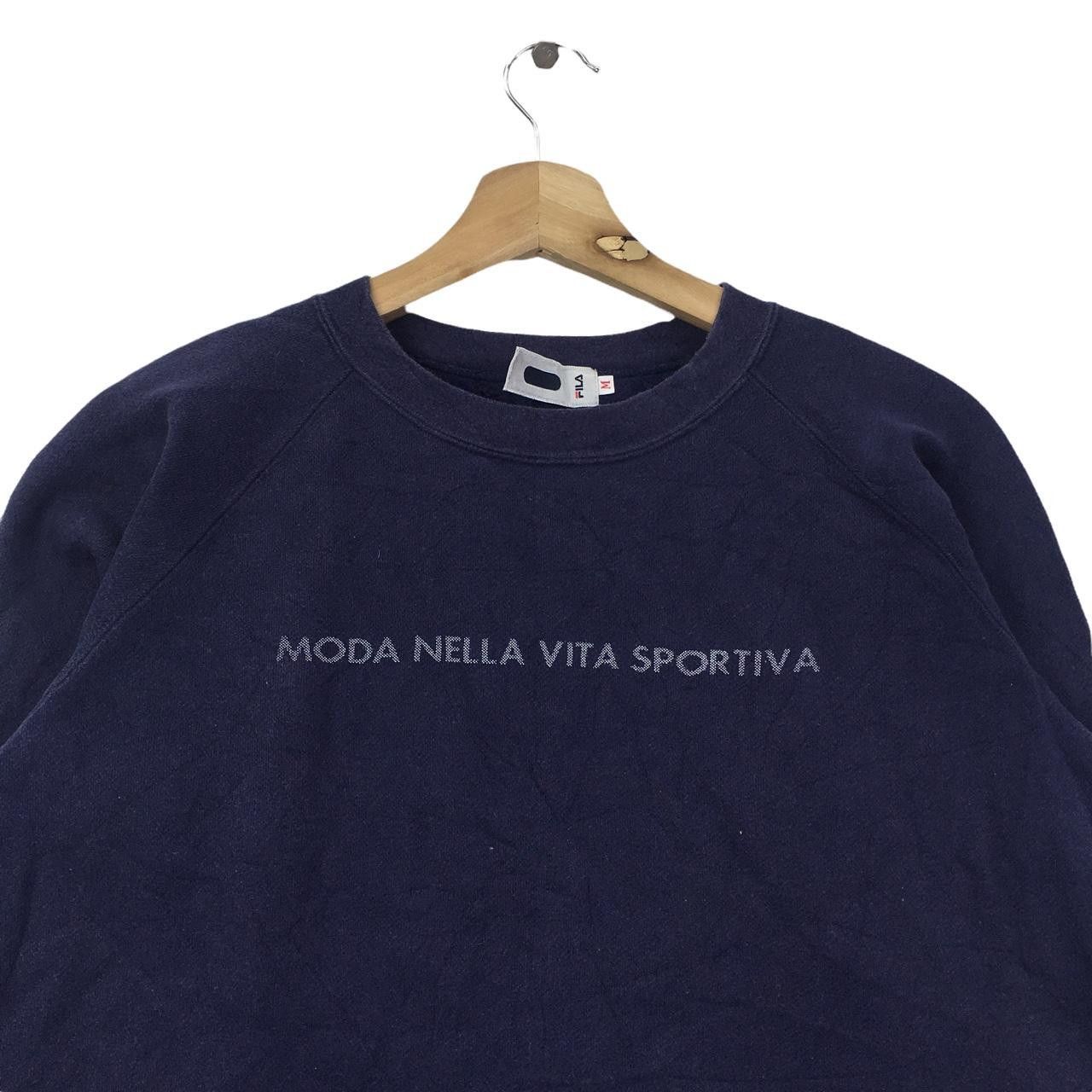 Vintage Vtg FILA BIELLA ITALIA Moda Nella Vita Sweater Sweatshirt Size M / US 6-8 / IT 42-44 - 2 Thumbnail