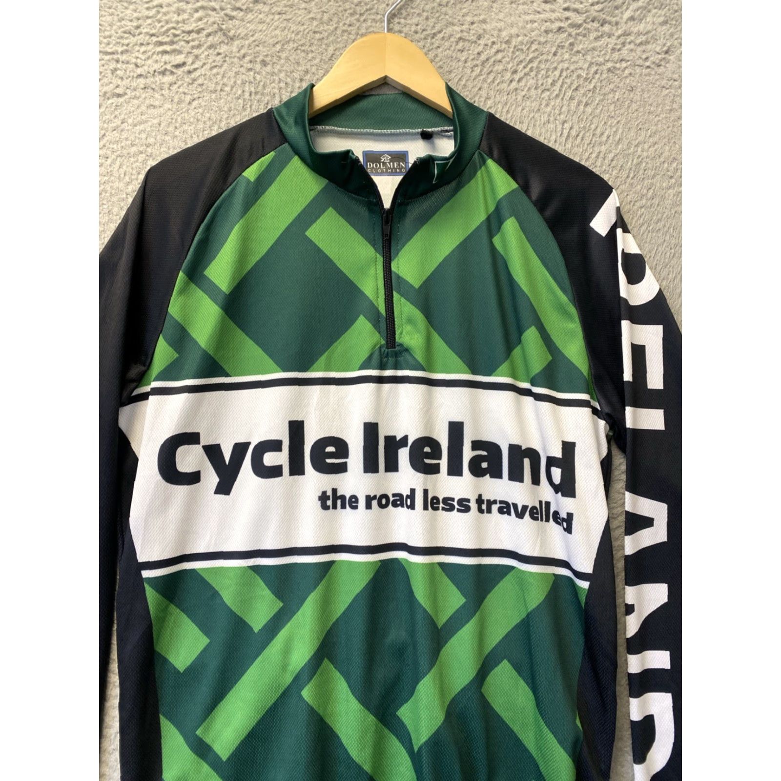Vintage Dolmen Cycling XL Jersey Men Black Green Graphic Pullover Top /154-33 Size US XL / EU 56 / 4 - 2 Thumbnail
