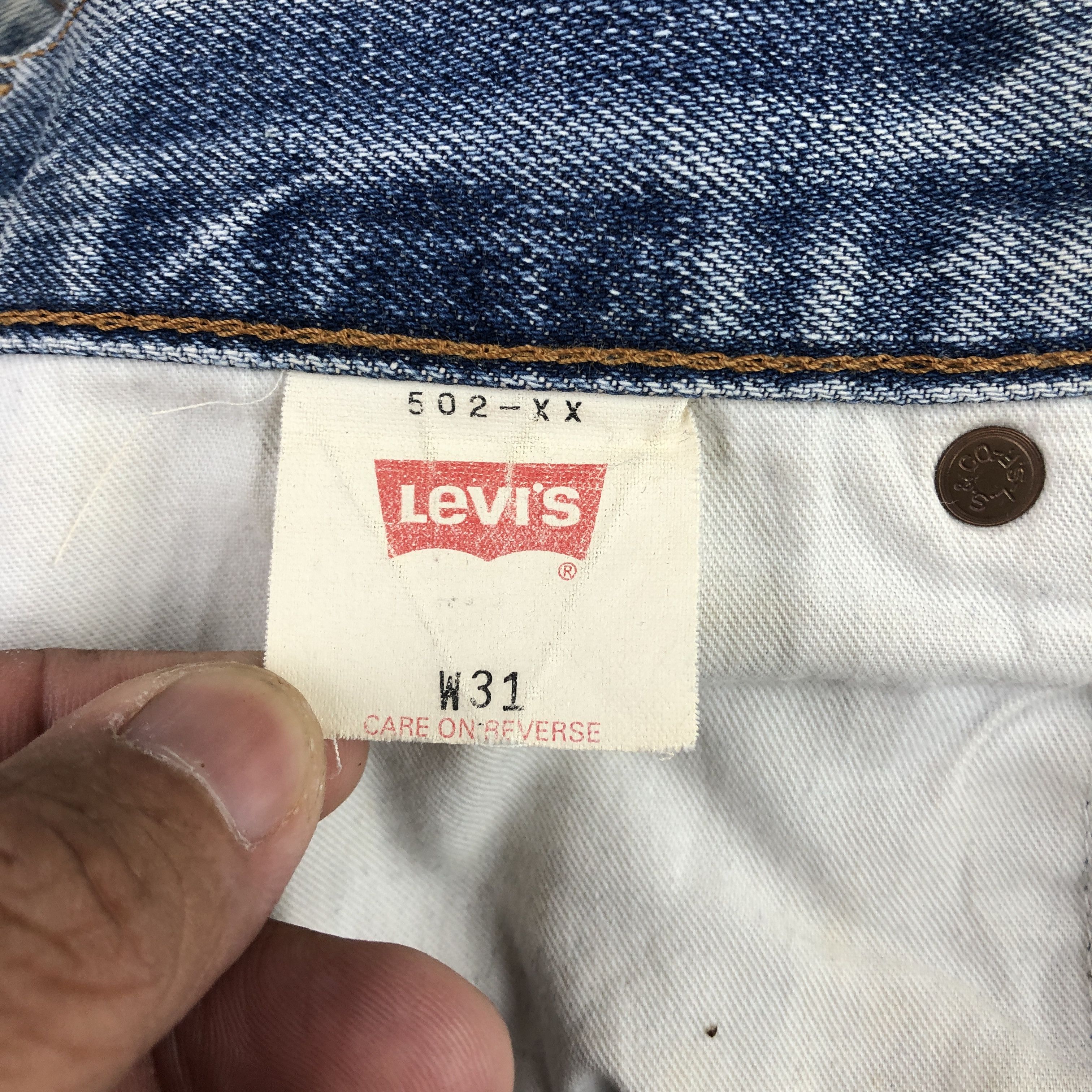 Levi's Vintage Levi's 502 Selvedge Jeans Light Wash Denim GF30248 Size 28" / US 6 / IT 42 - 10 Thumbnail