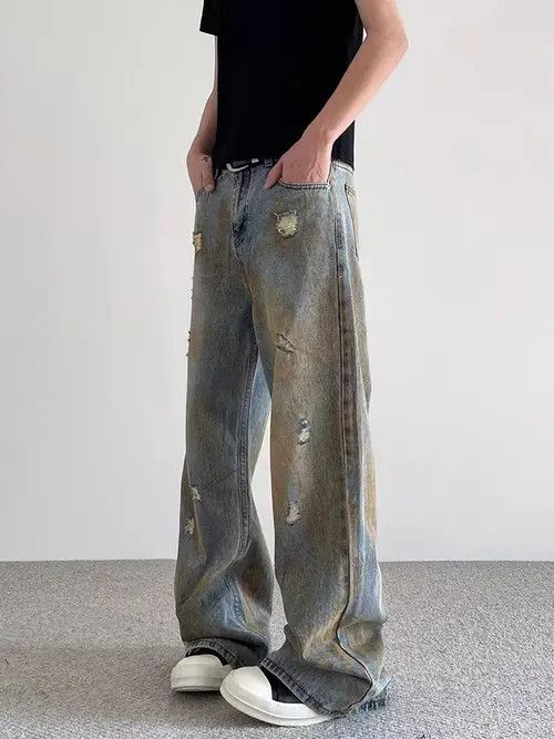 VIBE High street ripped Y2K hip hop baggy jeans Size US 32 / EU 48 - 8 Thumbnail