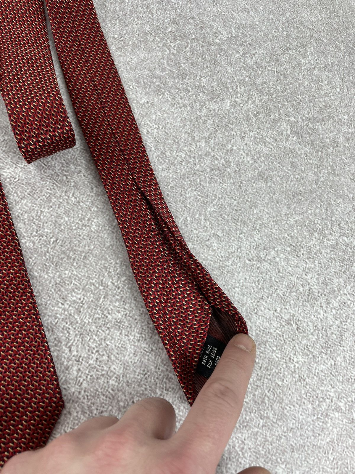 Valentino × Vintage Vintage Valentino Printed Silk Tie Size ONE SIZE - 7 Thumbnail