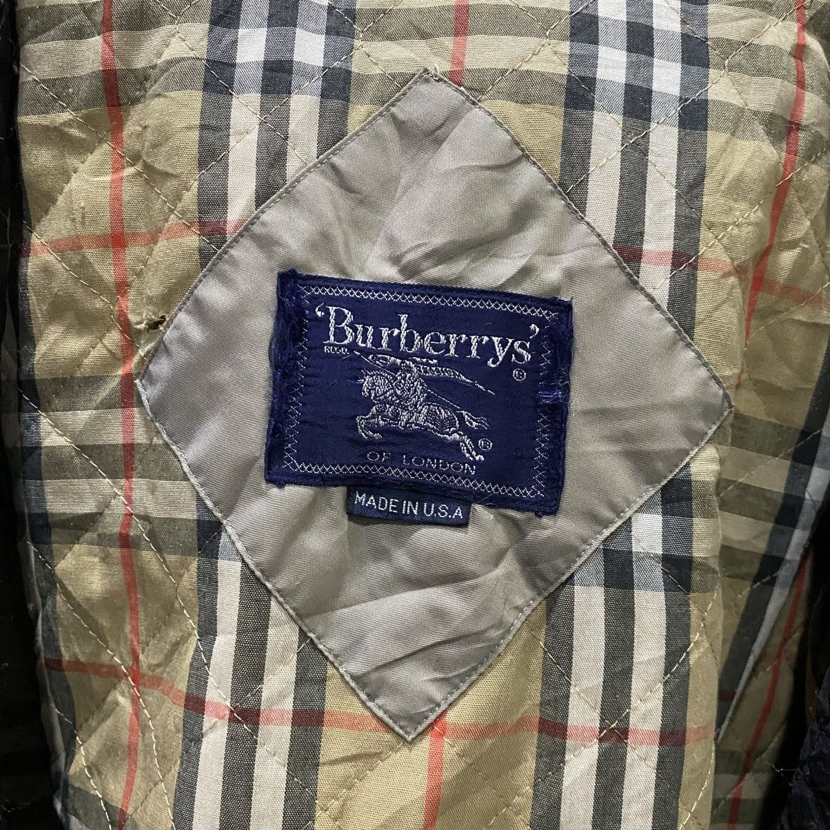 Burberry HEAT 🔥Burberry Nova Check Fur Long Jackets Made In USA Size US M / EU 48-50 / 2 - 17 Thumbnail