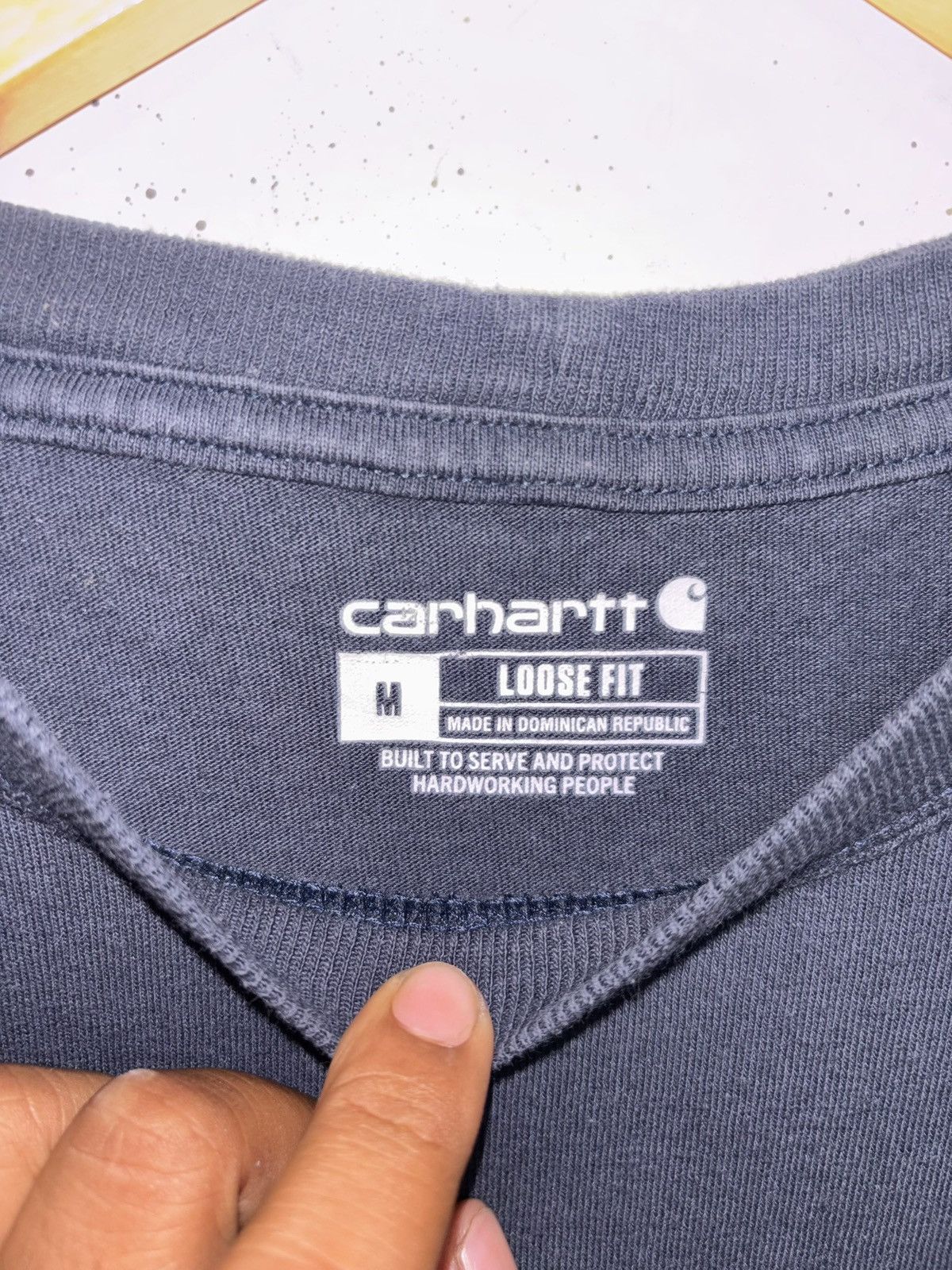 Carhartt Carhartt Workwear Pocket T-Shirt Navy – Loose Fit Size L Size US XXL / EU 58 / 5 - 5 Thumbnail