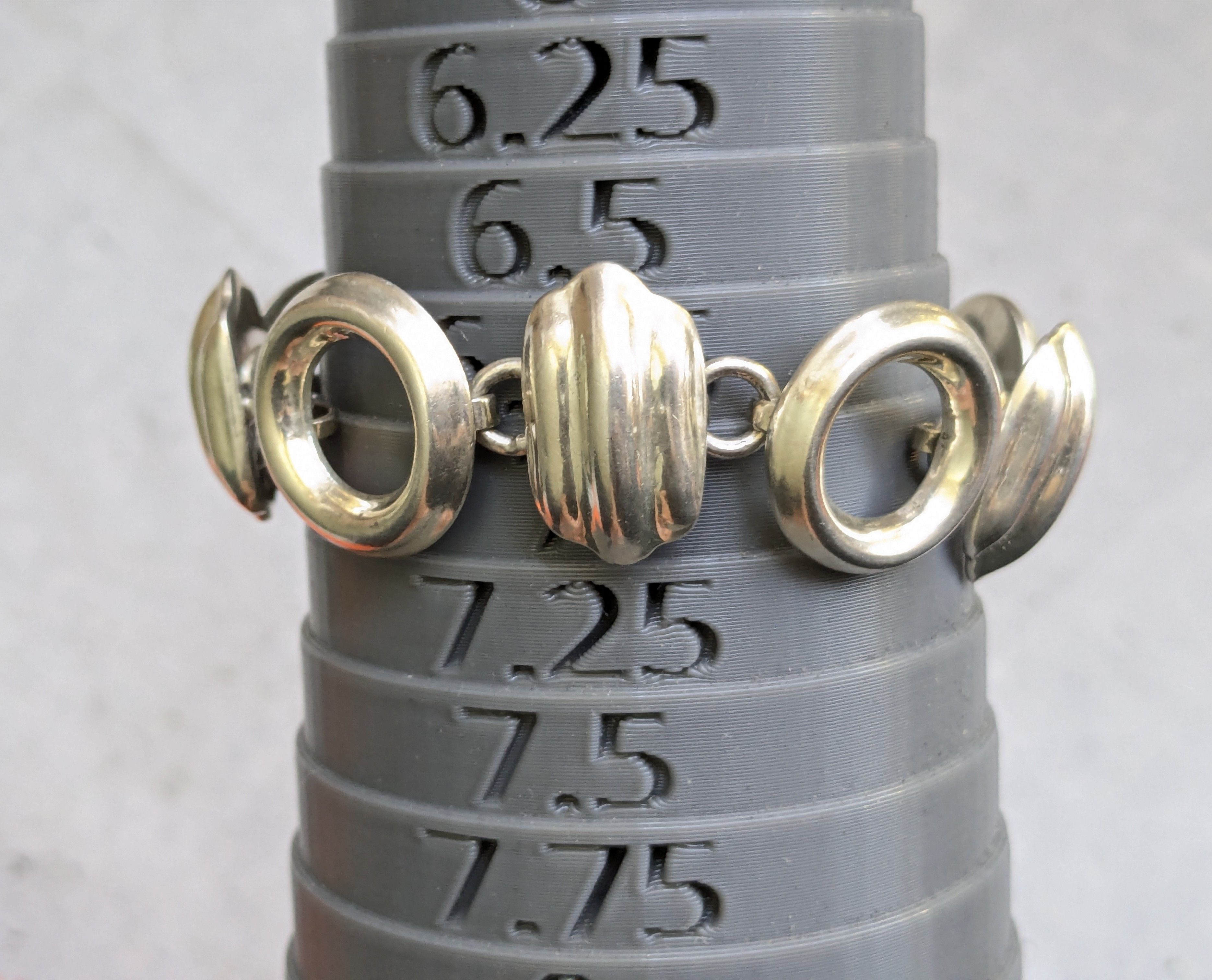 Vintage Vintage Sterling Silver Bracelet Taxco 6.75" Hollow Mexico Size ONE SIZE - 18 Thumbnail