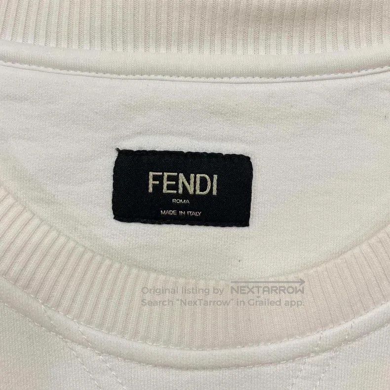 Fendi Fendi Classic White Sweatshirt Size M / US 6-8 / IT 42-44 - 4 Thumbnail