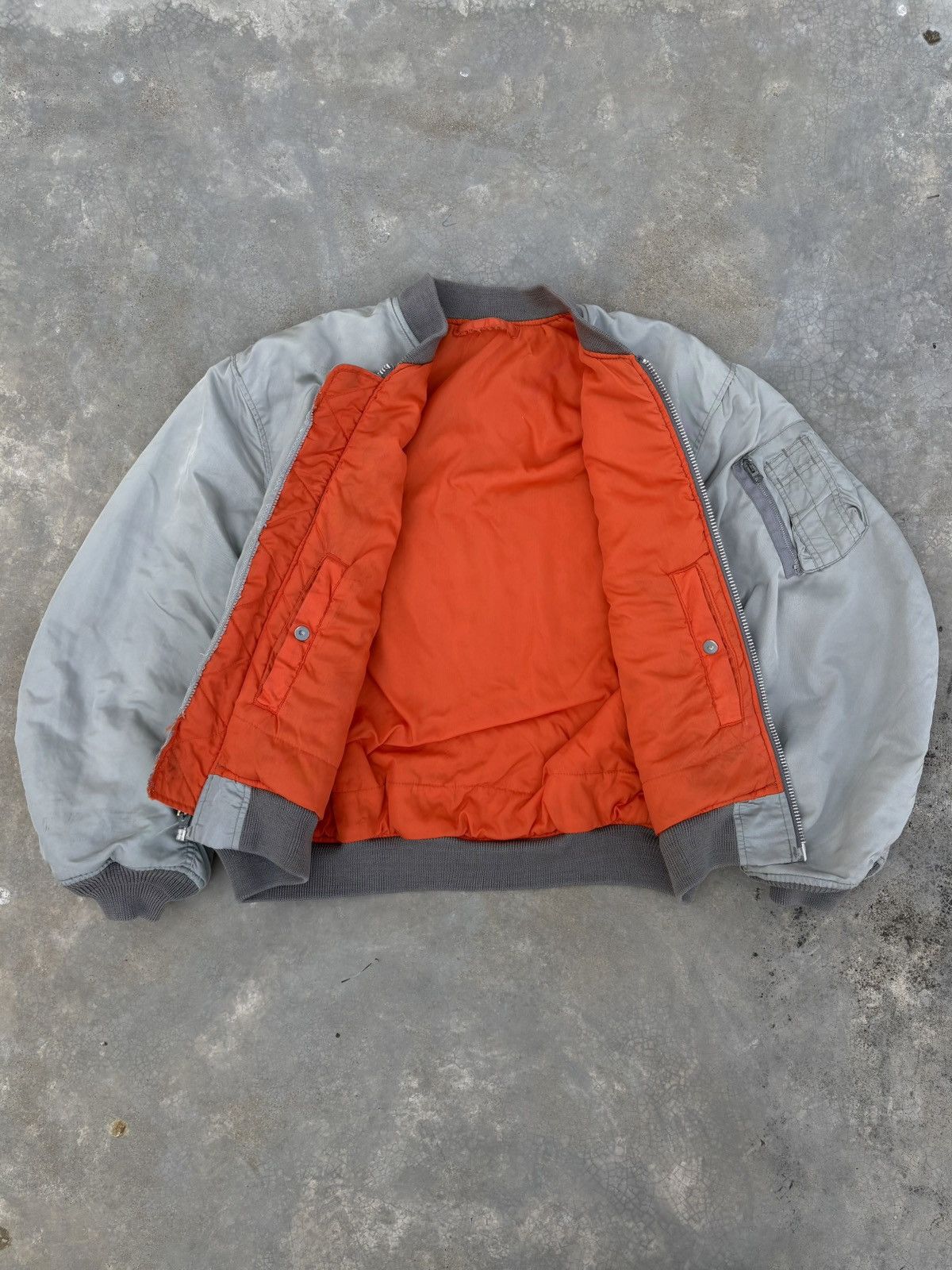 Alpha Industries Vintage Faded MA-1 A Bomber Jacket Size US M / EU 48-50 / 2 - 8 Thumbnail
