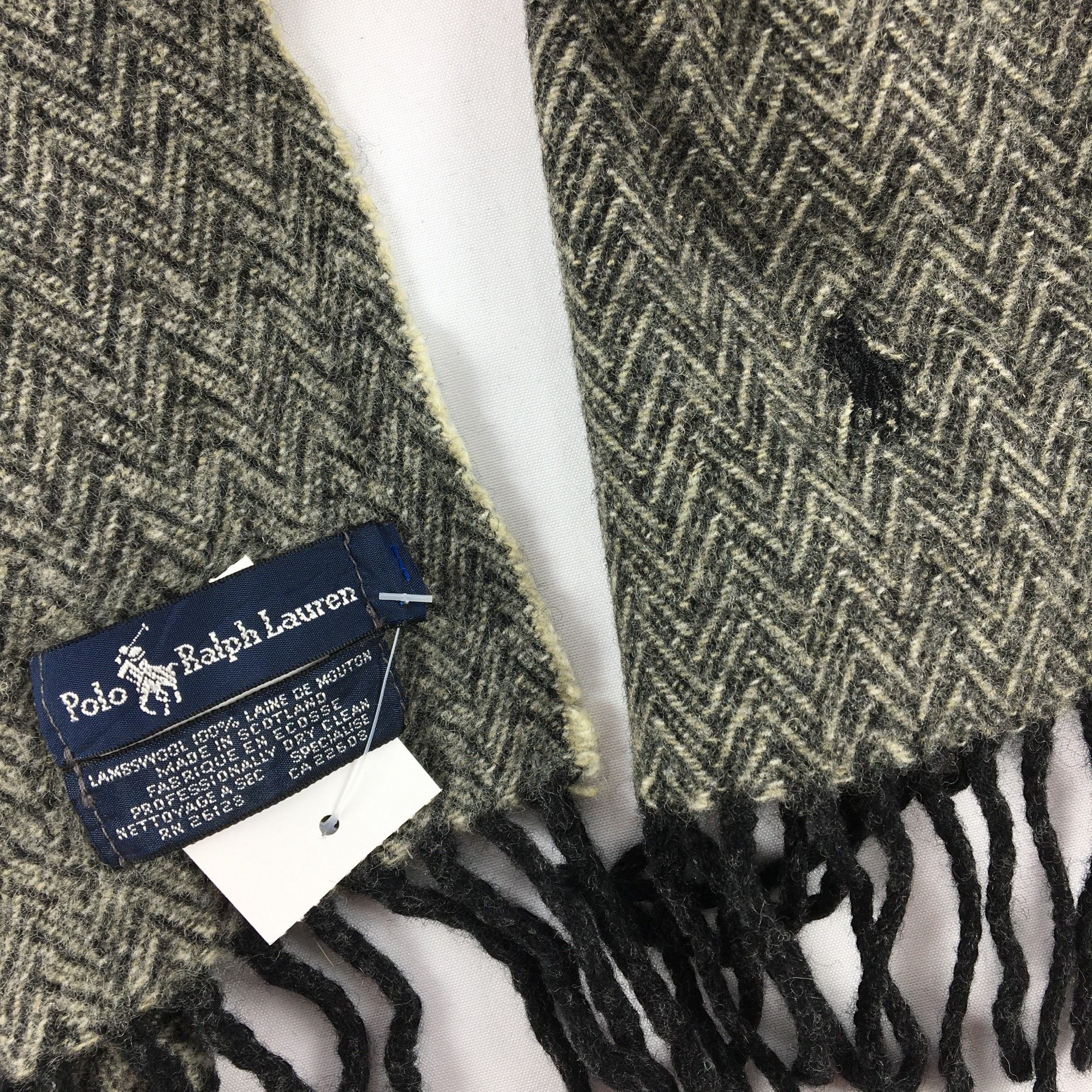 Polo Ralph Lauren Vintage Polo Ralph Lauren Scarf Muffler Wool Scarves Size ONE SIZE - 4 Thumbnail