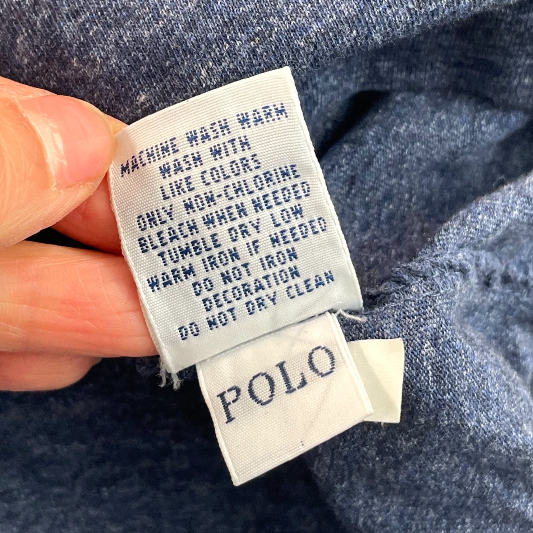 Polo Ralph Lauren Polo Ralph Lauren T Shirt Men XL Heather Blue Pocket Pony Preppy Crew Neck LS Size US XL / EU 56 / 4 - 8 Thumbnail