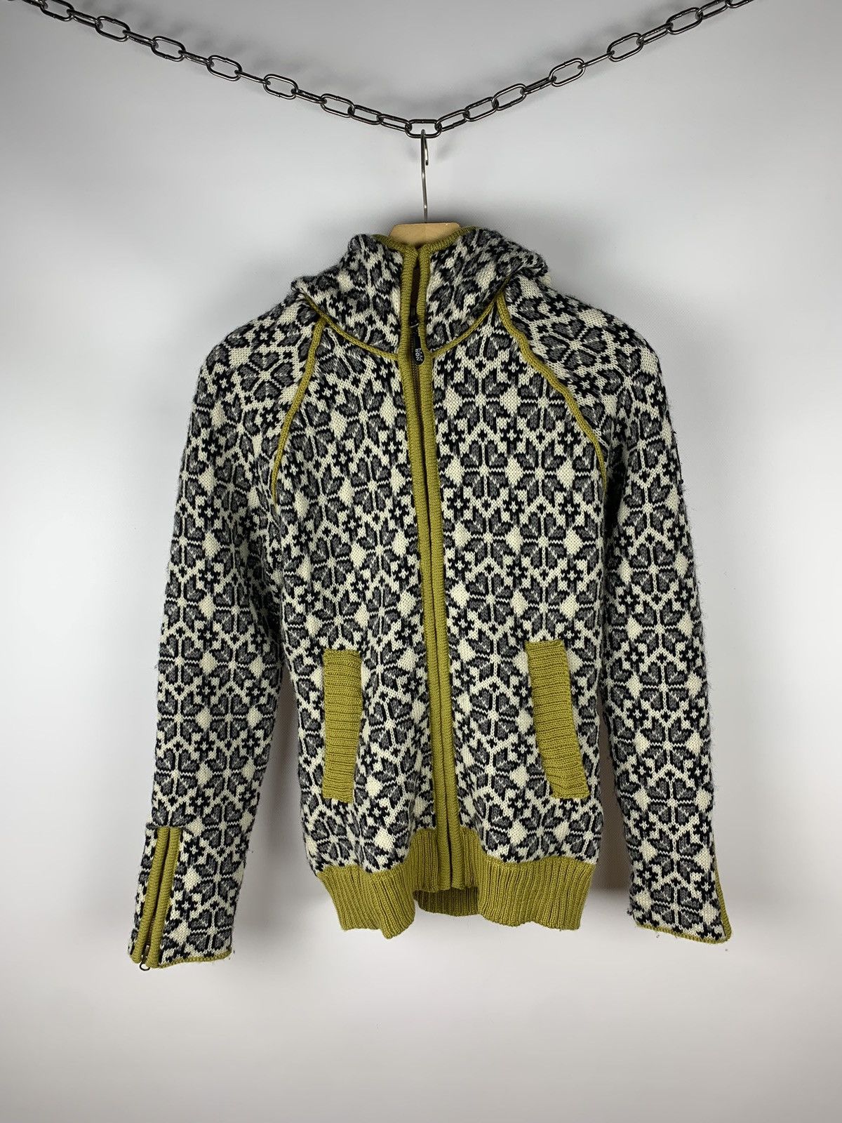 Designer Vintage Norwear Jacket Norway Sweater Ladies Size XS Hooded Size XS / US 0-2 / IT 36-38 - 1 Thumbnail