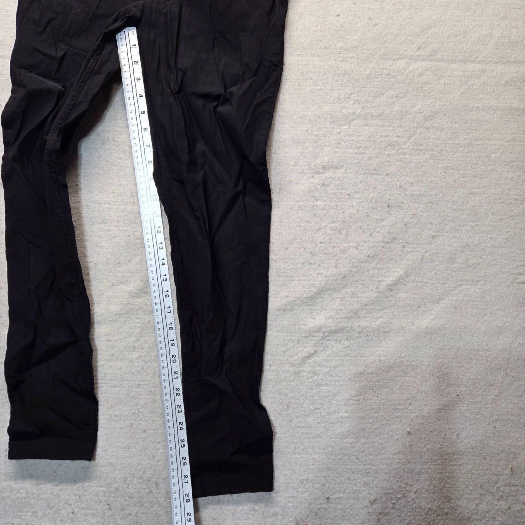 Vintage No Boundaries Solid Black Pants Waistband Tapered Leg Adult Women's L Large Size 36" / US 14 / IT 50 - 6 Thumbnail