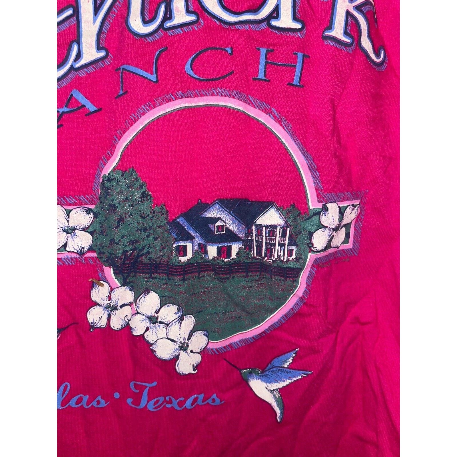Jerzees Vintage Southfork Ranch Shirt Dallas TX Texas Tee VTG 90s Size US S / EU 44-46 / 1 - 2 Thumbnail