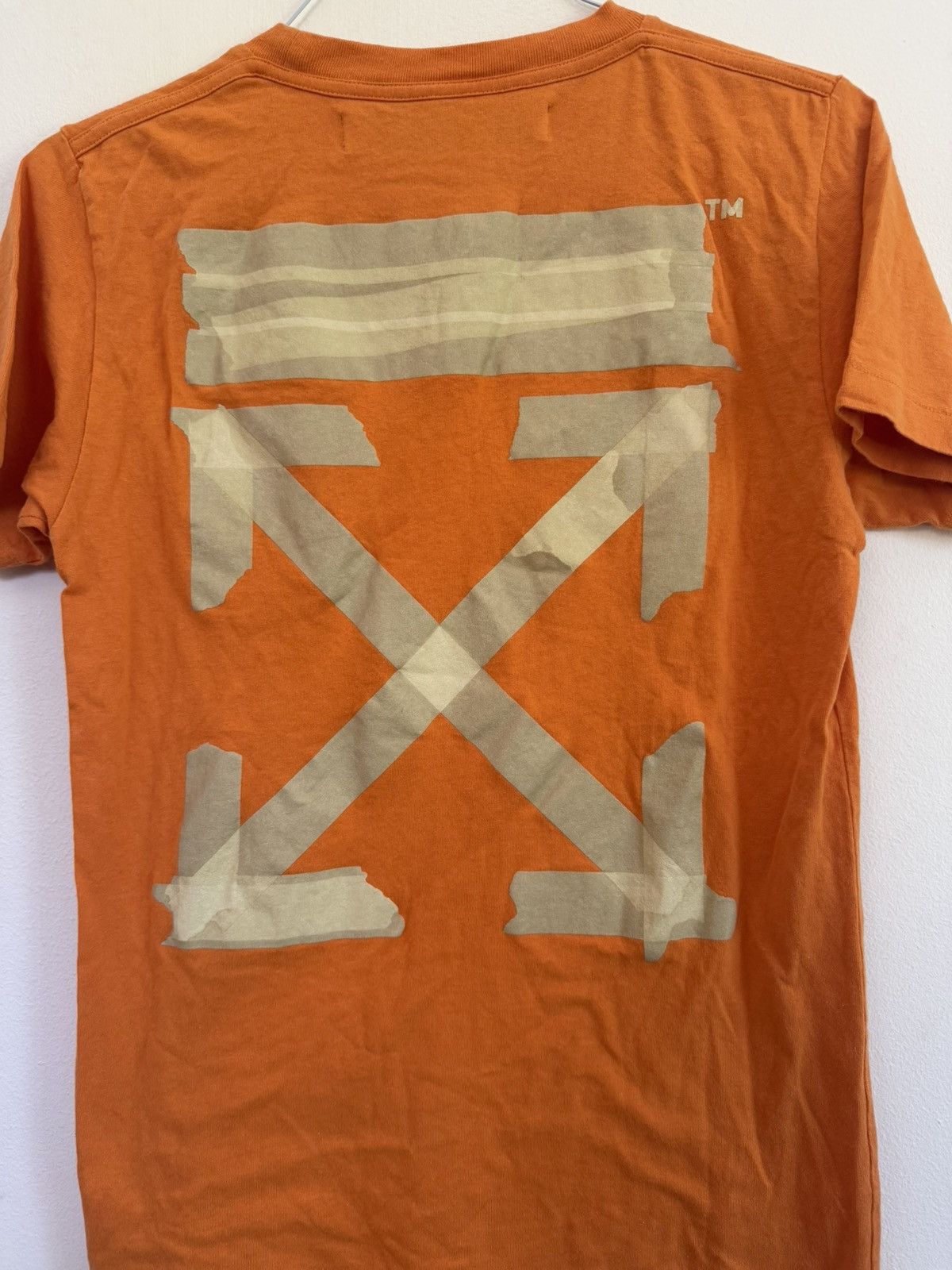 Off-White Off White Orange Tape Arrow TEE Size US S / EU 44-46 / 1 - 4 Thumbnail