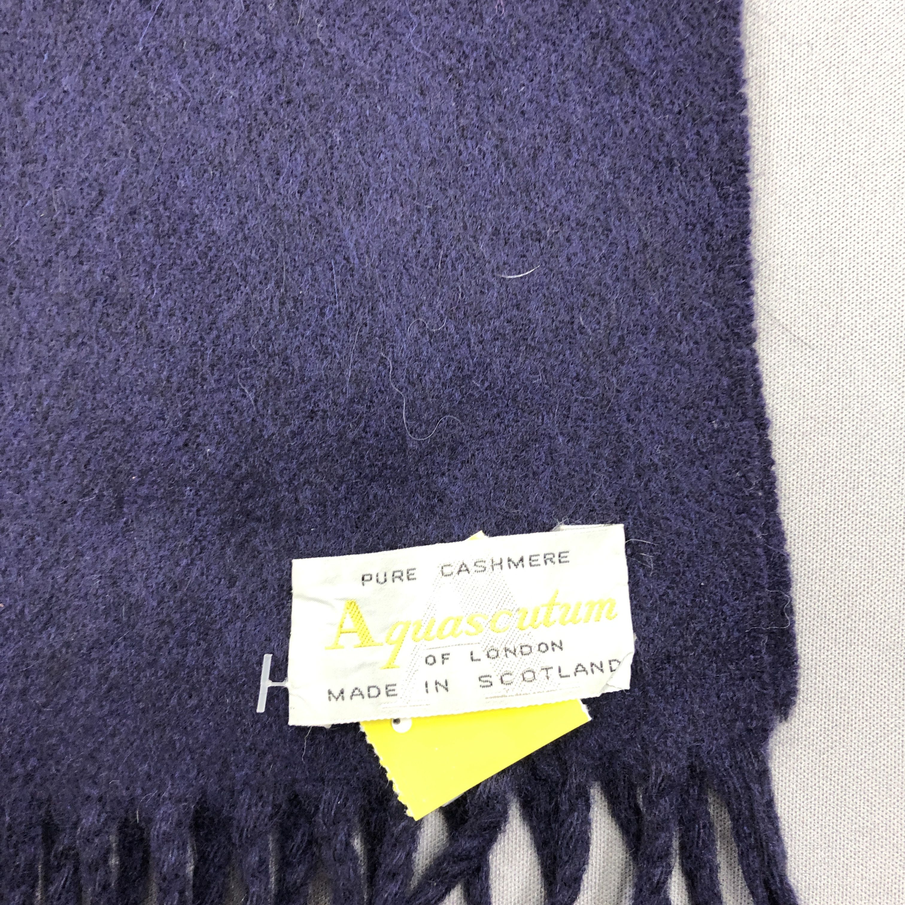 Aquascutum Vintage Aquascutum Scarf Muffler Wool Cashmere Scarves Size ONE SIZE - 4 Thumbnail