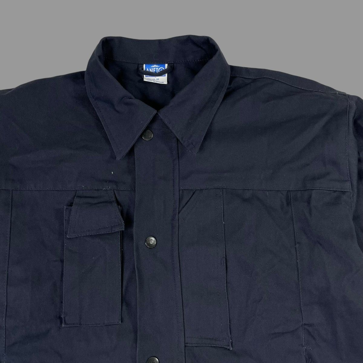 Vintage Vintage 90s cotton mole skin euro work jacket Size US L / EU 52-54 / 3 - 4 Thumbnail