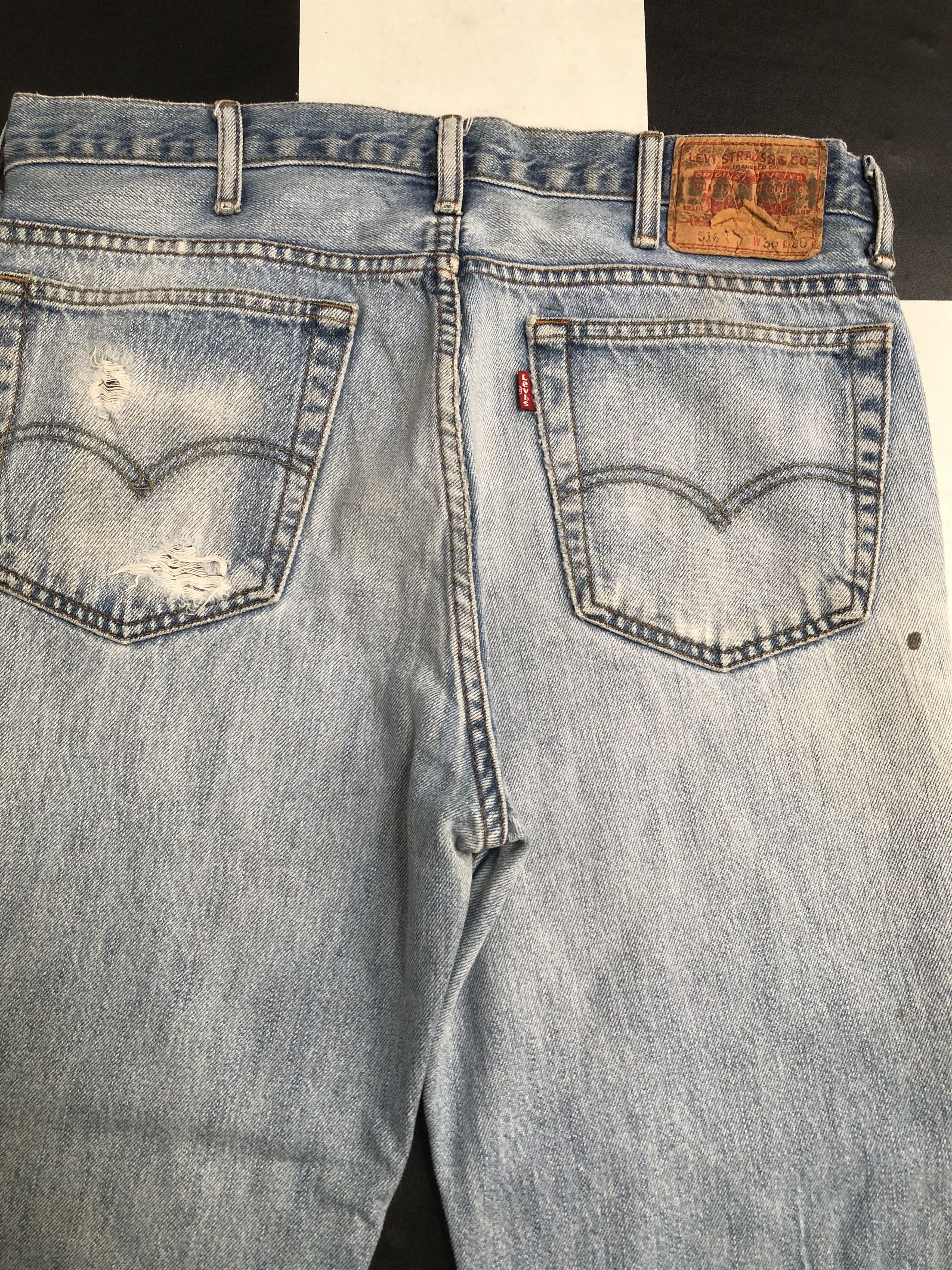 Levi's Vintage Levis 516 Distressed Jeans - L300 Size US 34 / EU 50 - 7 Thumbnail