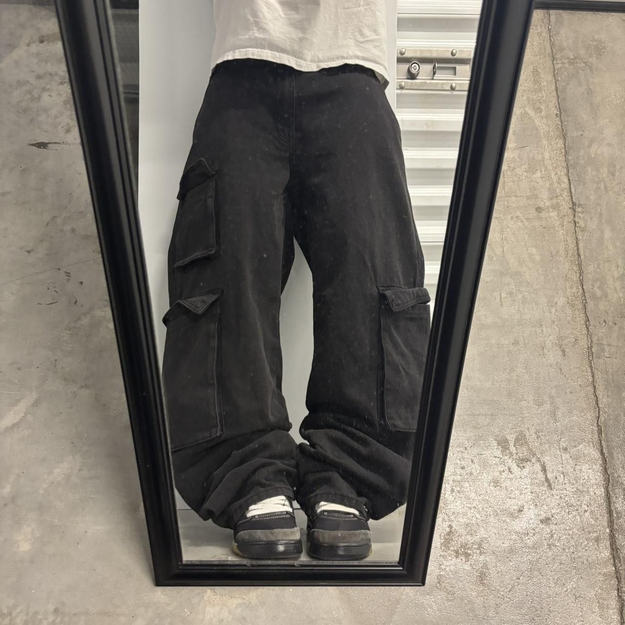 Vintage Crazy Vintage Y2K/2000s Baggy Grunge Black Streetwear Cargo Jeans! 36x32 Size US 36 / EU 52 - 1 Thumbnail