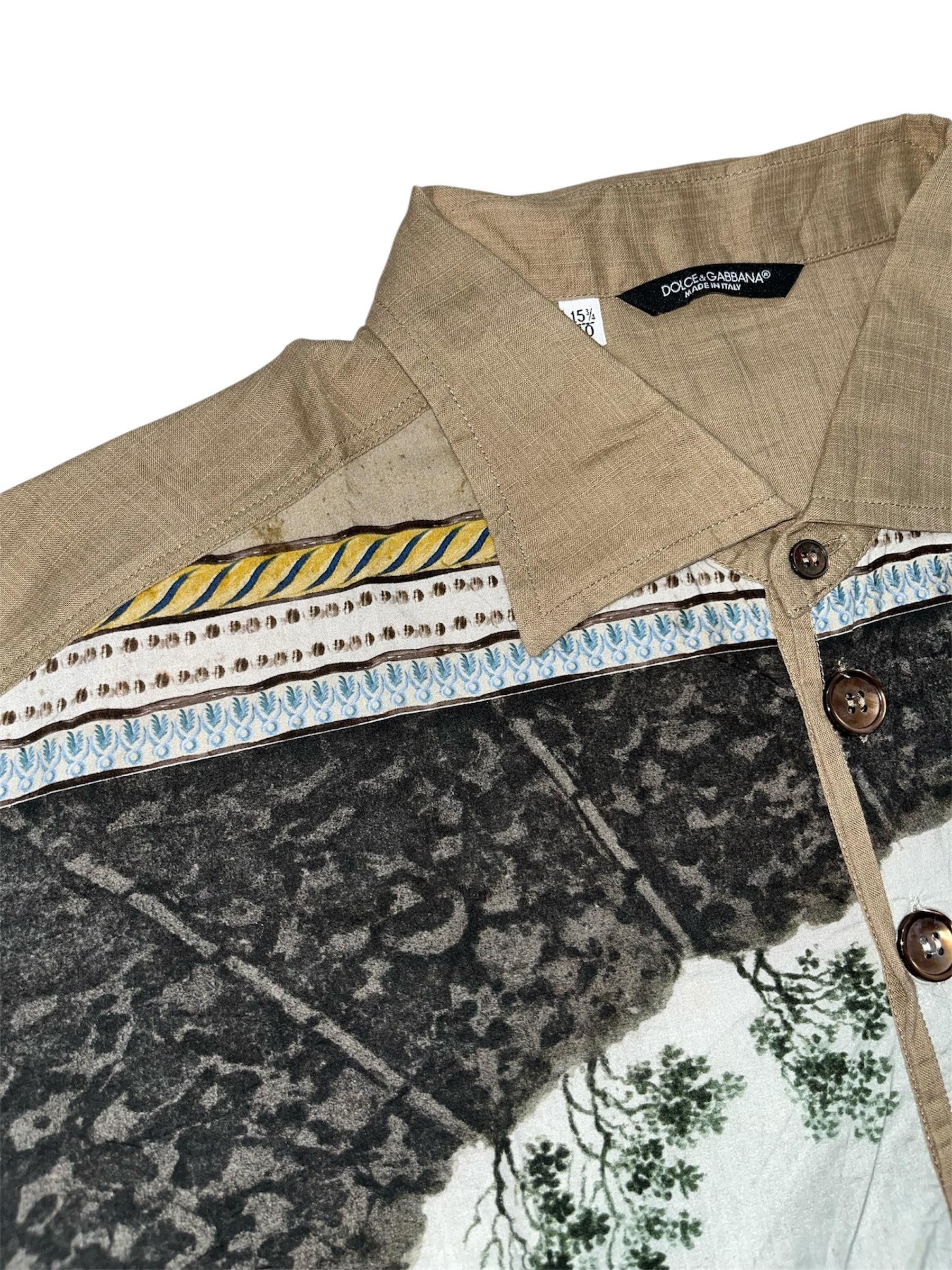 Dolce & Gabbana 💥Rare💥Dolce & Gabbana SS14 Runaway Button Shirt Size US L / EU 52-54 / 3 - 9 Thumbnail