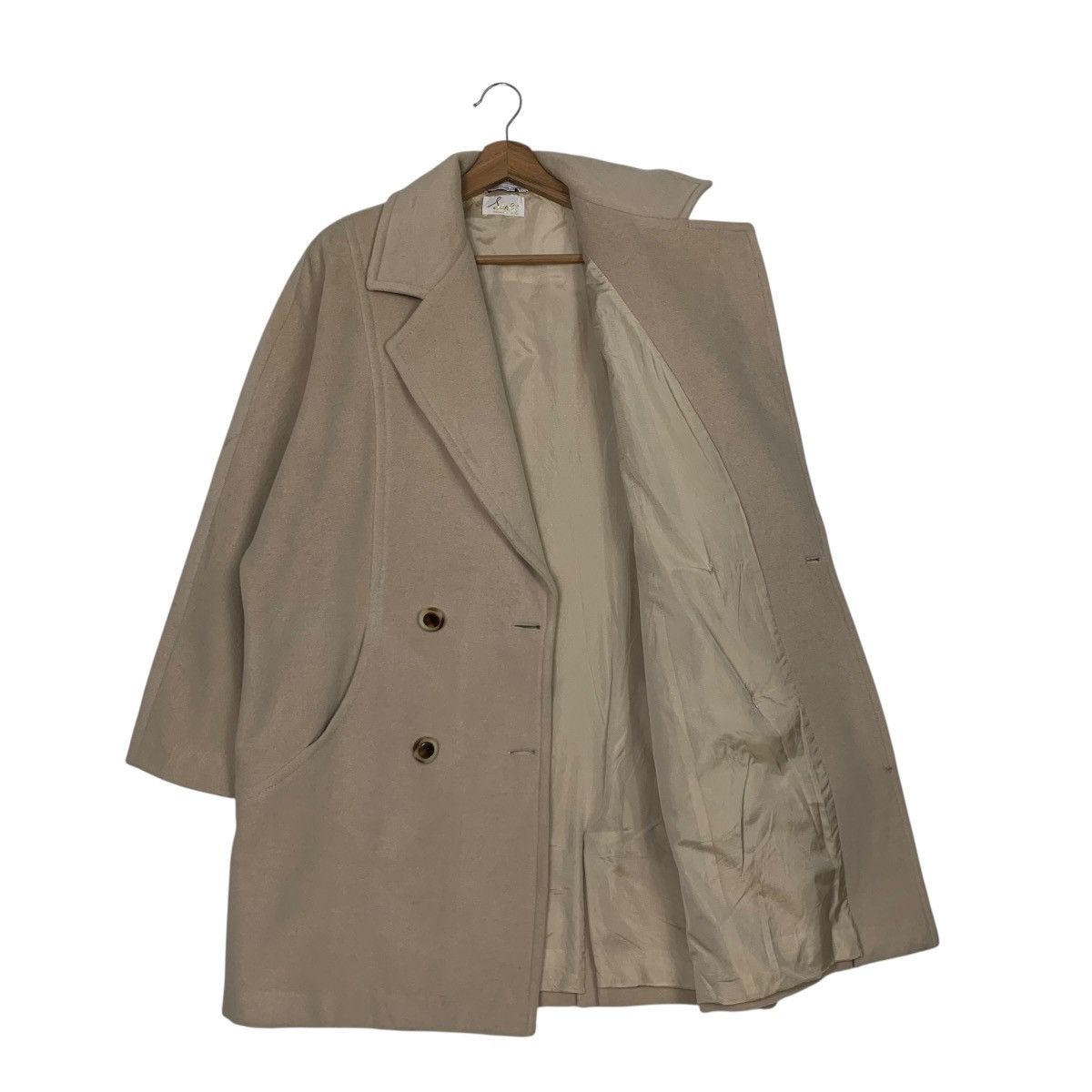 Other Vintage JENNI Double Breast Wool Blend Coat #2926-C132 Size L / US 10 / IT 46 - 9 Thumbnail