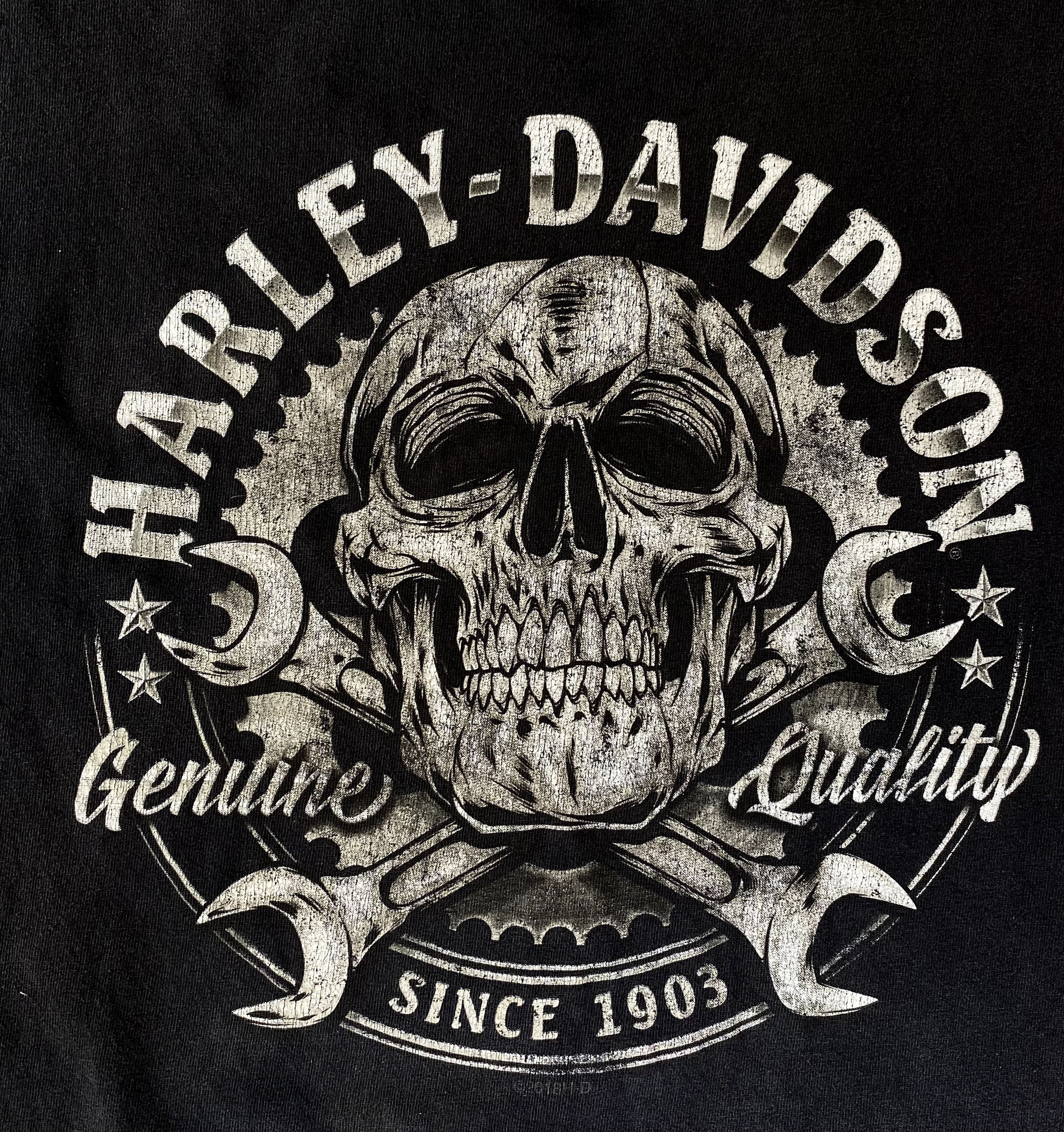 Harley Davidson Harley Davidson Skull Mens Large T-Shirt Black Since 1903 Size US L / EU 52-54 / 3 - 3 Thumbnail