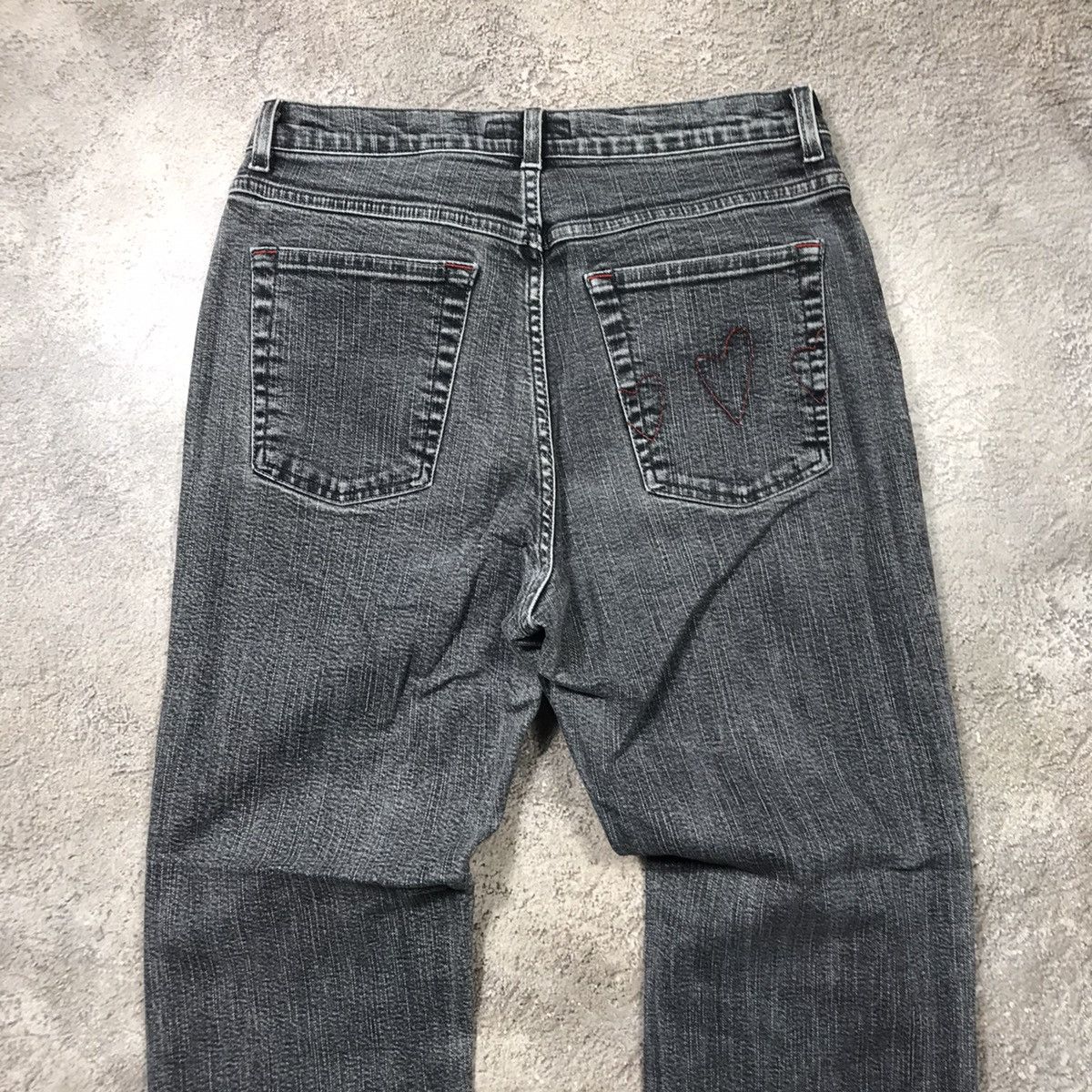 Vintage Vintage Y2K Baggy Flared Distressed Jeans Grunge 90s Logo 28 Size 28" / US 6 / IT 42 - 4 Thumbnail