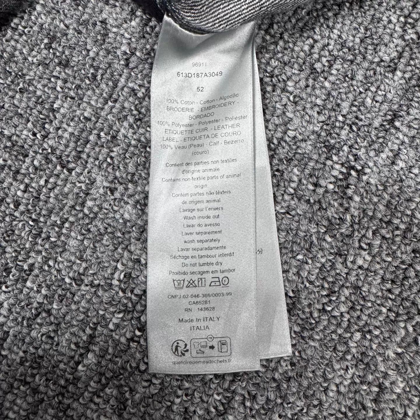 Dior Dior 26 Embroidered Logo Washed Gray Workpants 52 99 Size US 36 / EU 52 - 6 Thumbnail